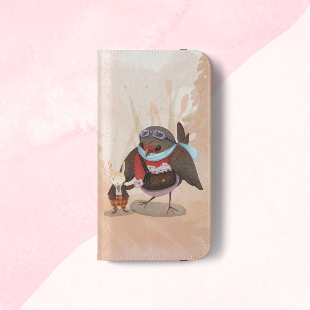 Whimsical Animal Flip Cases for Phones, Cute Woodland Creatures, Forest Friends Phone Cover, Animal Lover Gift, Phone Wallet