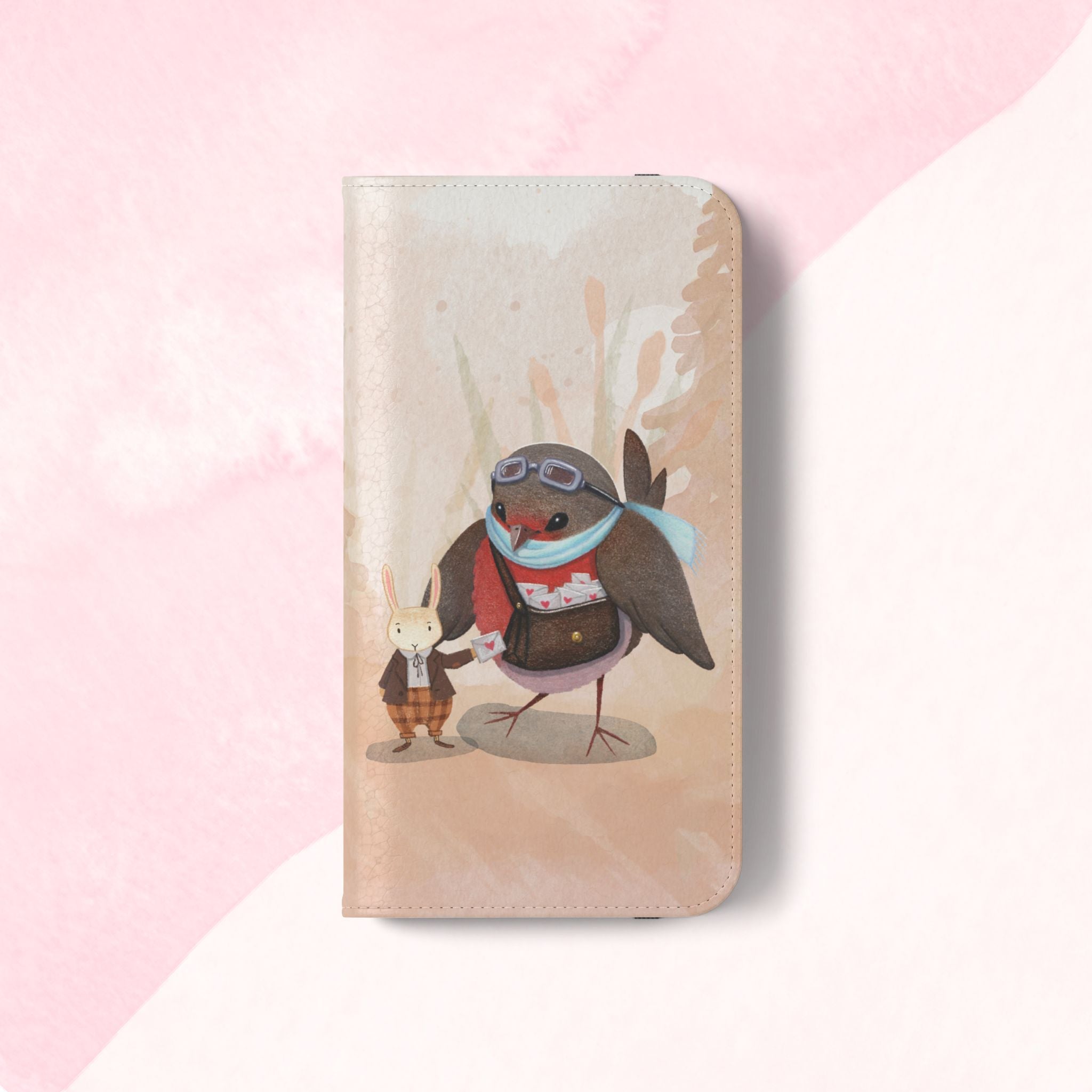 Whimsical Animal Flip Cases for Phones, Cute Woodland Creatures, Forest Friends Phone Cover, Animal Lover Gift, Phone Wallet
