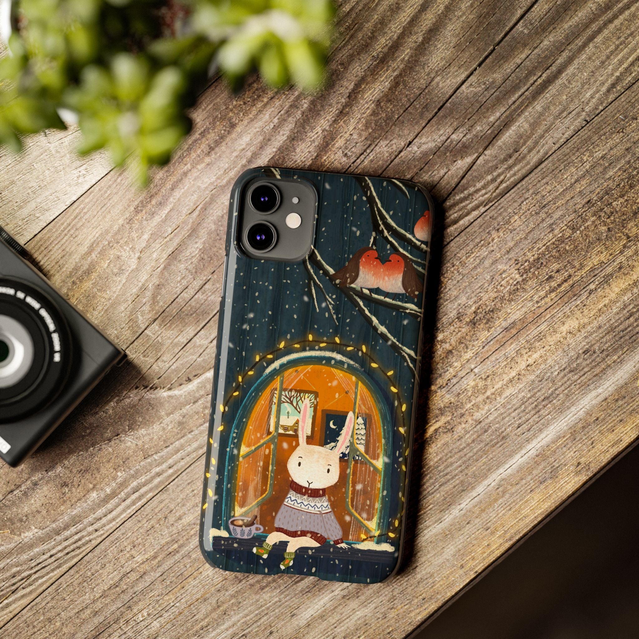 Cozy Animal Phone Case - Whimsical Rabbit Design, Cute Slim Case for Animal Lovers, Perfect Gift for Birthdays, Holidays