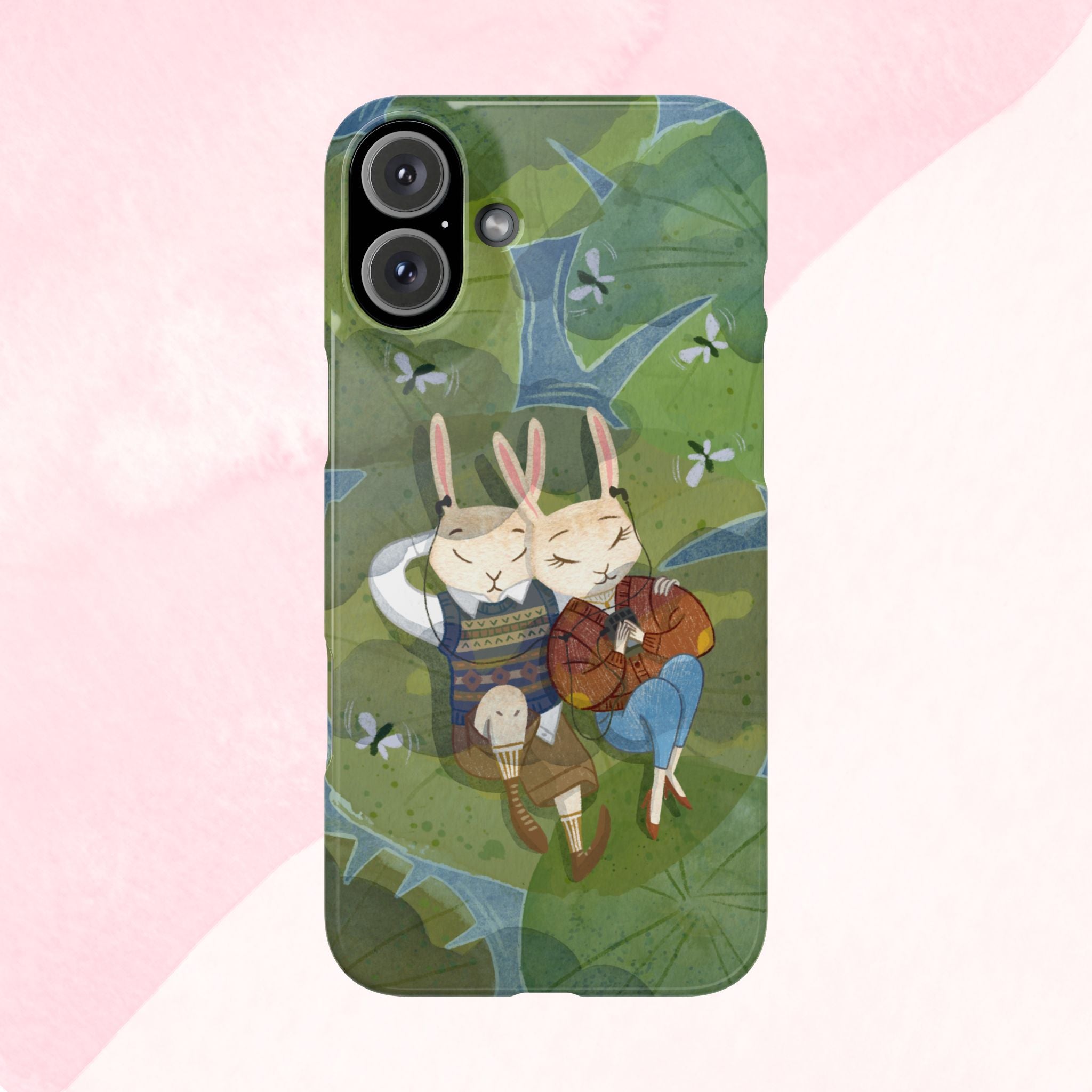 Whimsical Bunny Phone Cases for Animal Lovers and Nature Enthusiasts | Cute, Fun Design, Gifts for Friends, Birthday, Easter, Spring