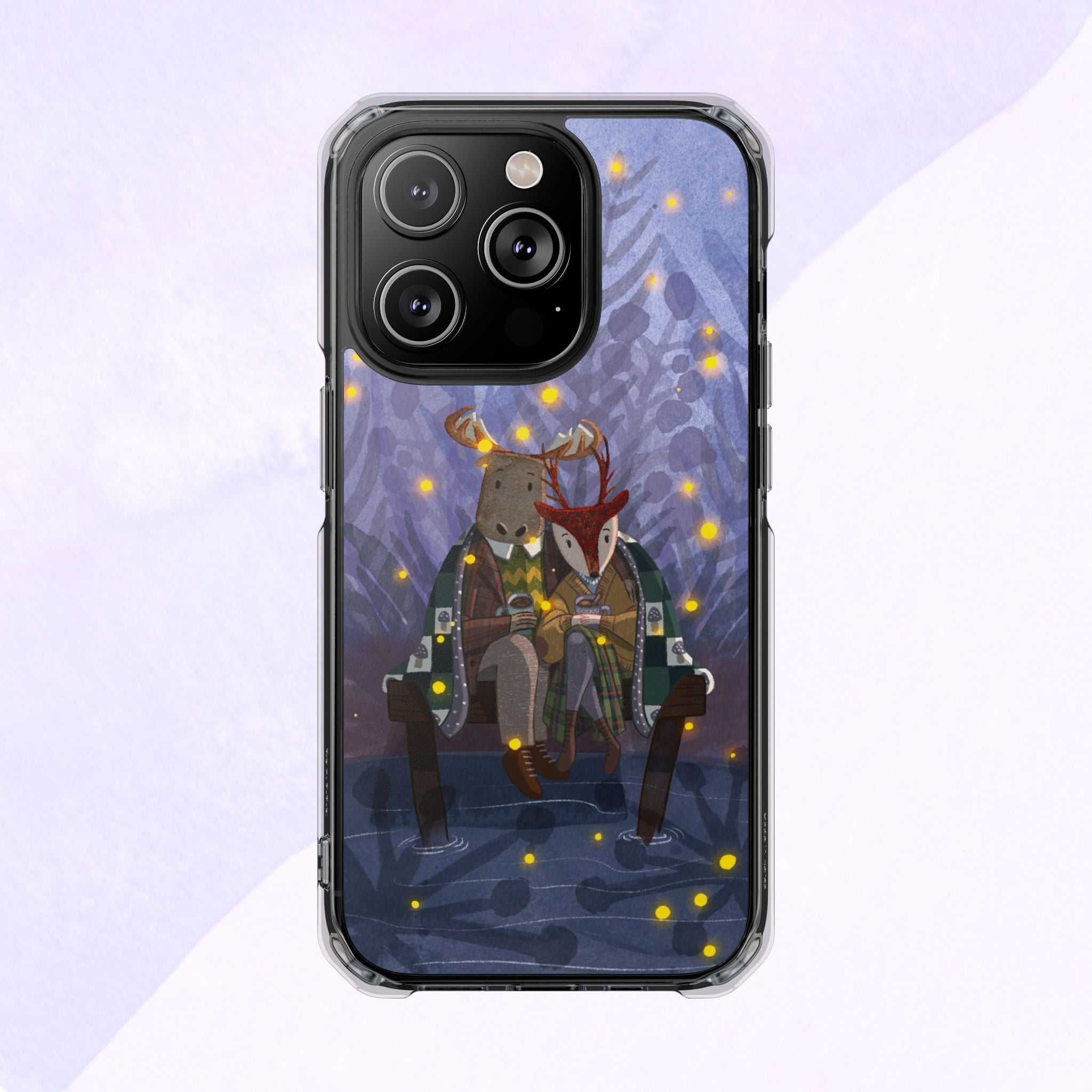 Cozy Animal Friends Phone Case - Magnetic Clear Impact Cases for Outdoorsy Animal Lovers, Perfect for Christmas, Gift Idea, Nature Vibes