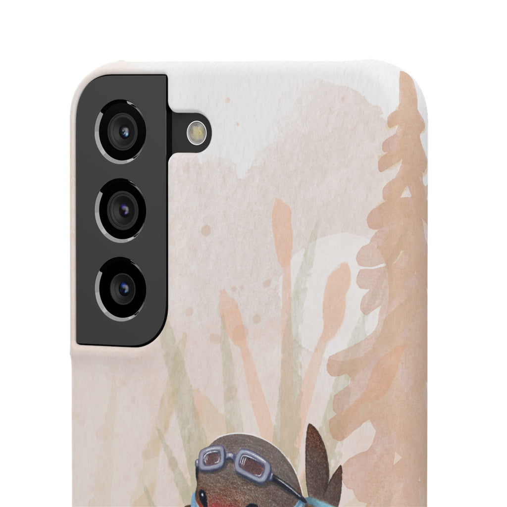 Whimsical Animal Snap Cases, Cute Phone Case, Handmade Bird and Bunny Design, Gift for Animal Lovers, Unique Smartphone Cover