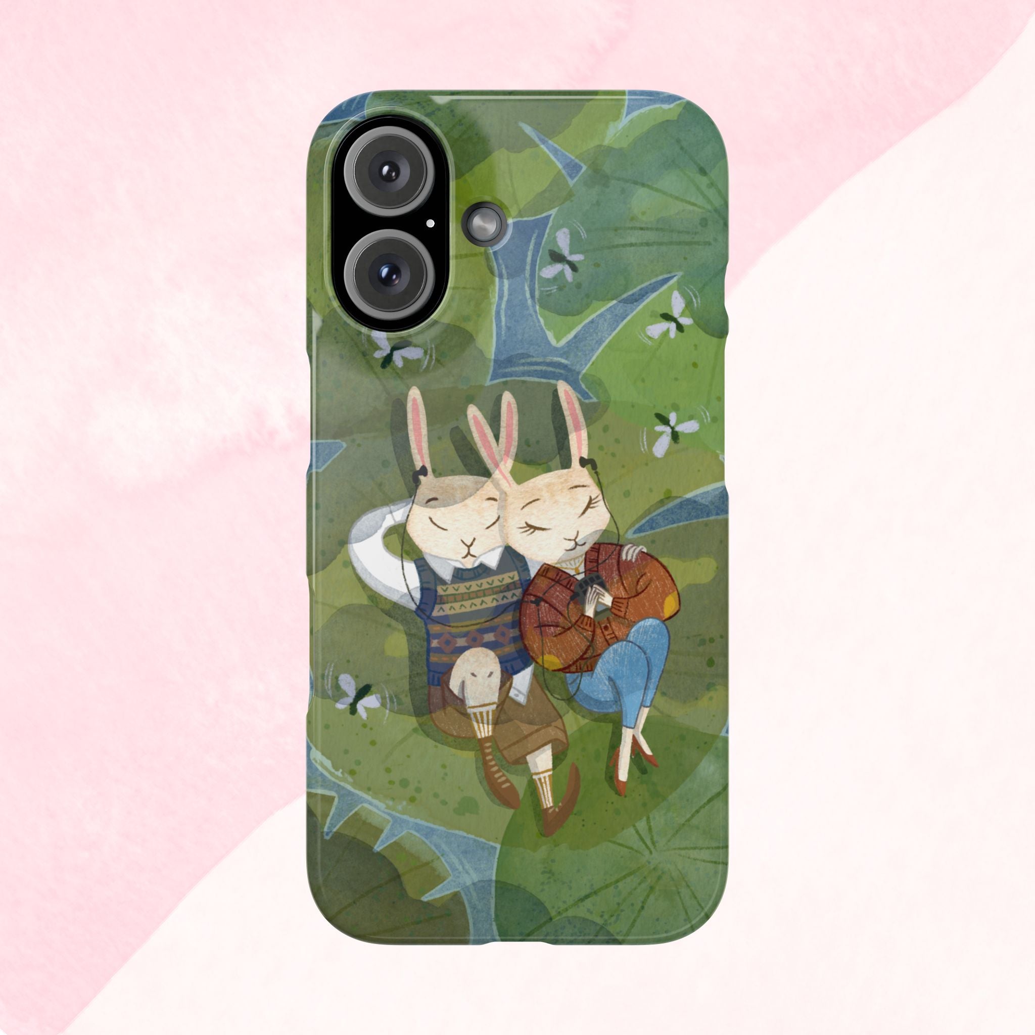 Whimsical Bunny Phone Cases for Animal Lovers and Nature Enthusiasts | Cute, Fun Design, Gifts for Friends, Birthday, Easter, Spring