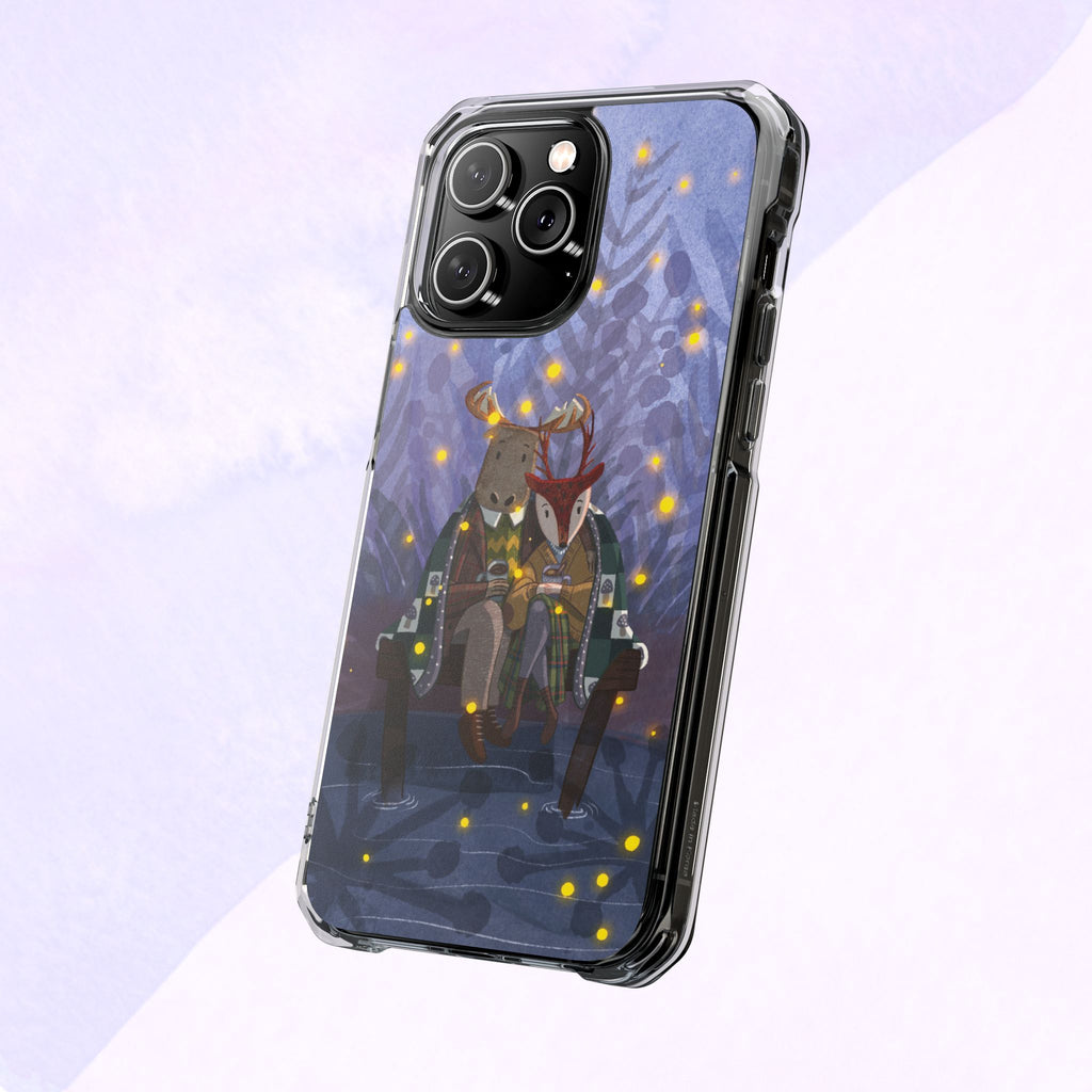 Cozy Animal Friends Phone Case - Magnetic Clear Impact Cases for Outdoorsy Animal Lovers, Perfect for Christmas, Gift Idea, Nature Vibes