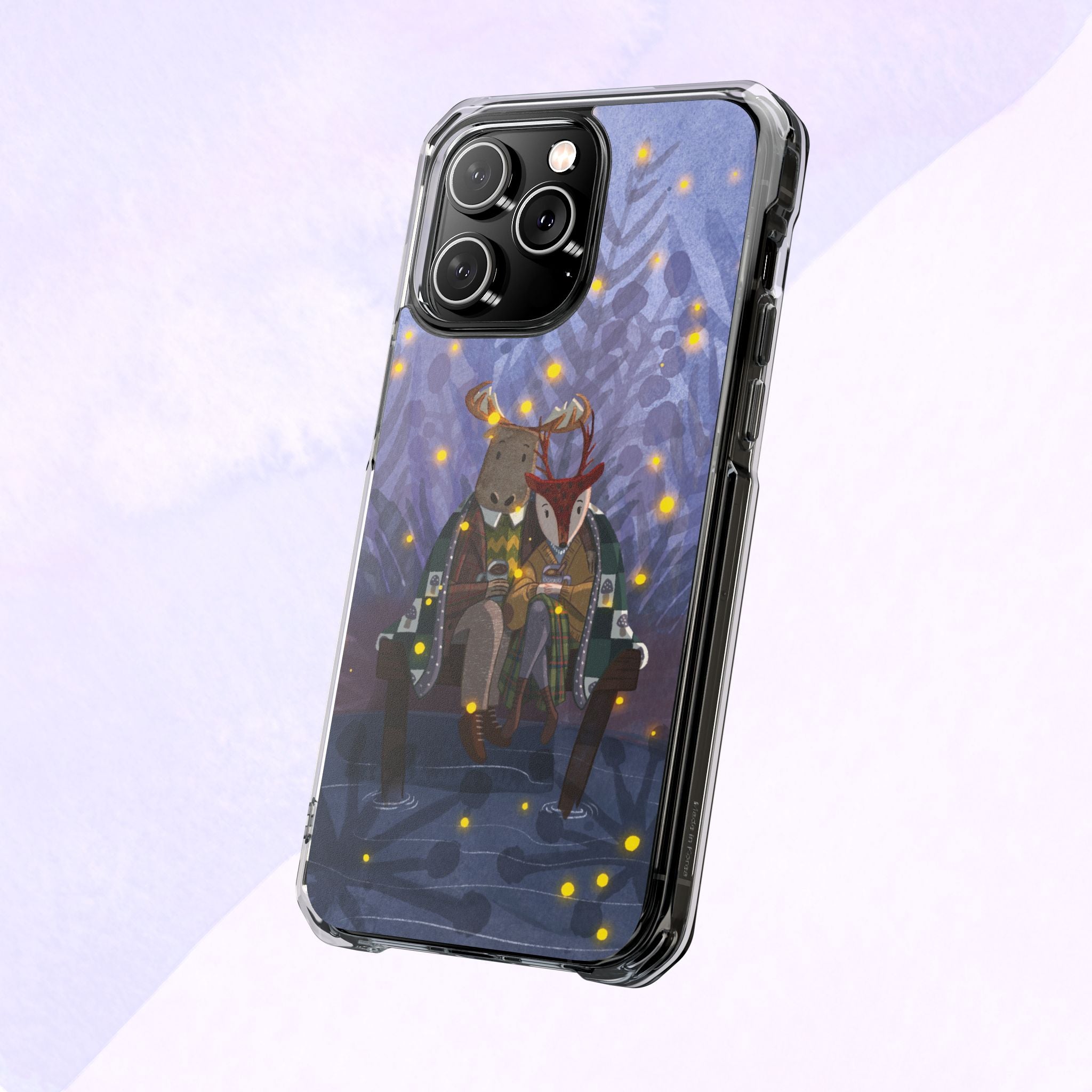 Cozy Animal Friends Phone Case - Magnetic Clear Impact Cases for Outdoorsy Animal Lovers, Perfect for Christmas, Gift Idea, Nature Vibes