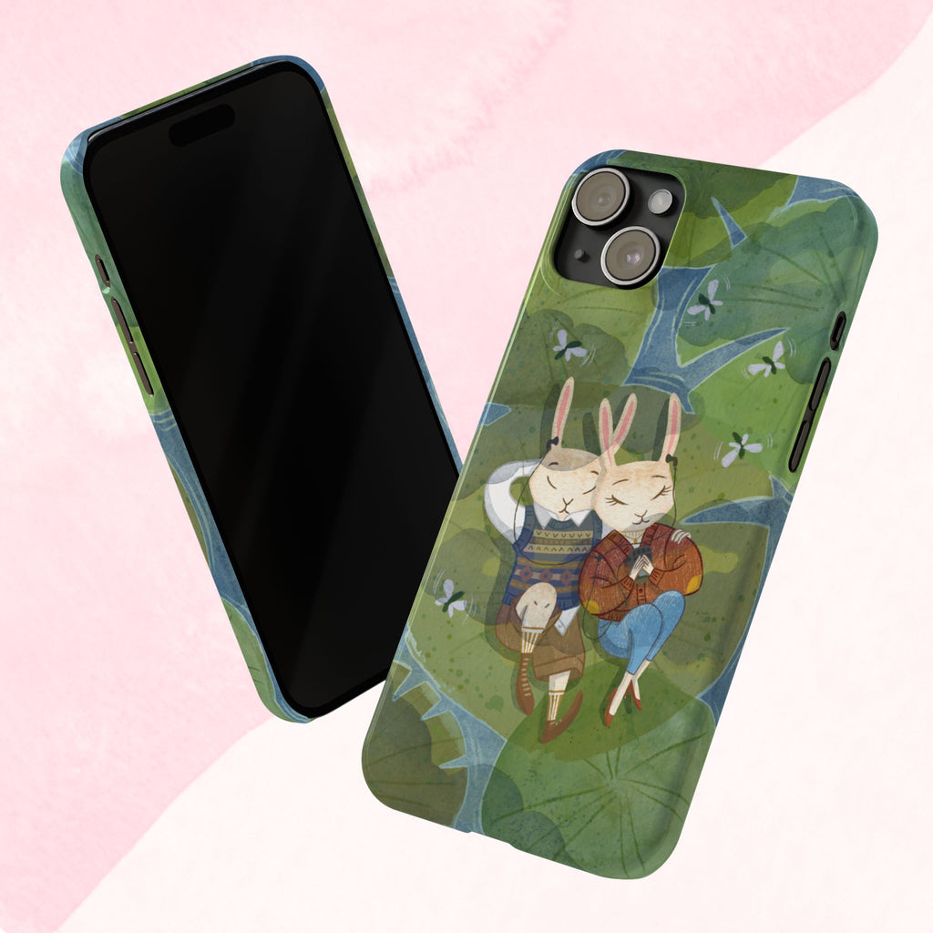 Whimsical Bunny Phone Cases for Animal Lovers and Nature Enthusiasts | Cute, Fun Design, Gifts for Friends, Birthday, Easter, Spring