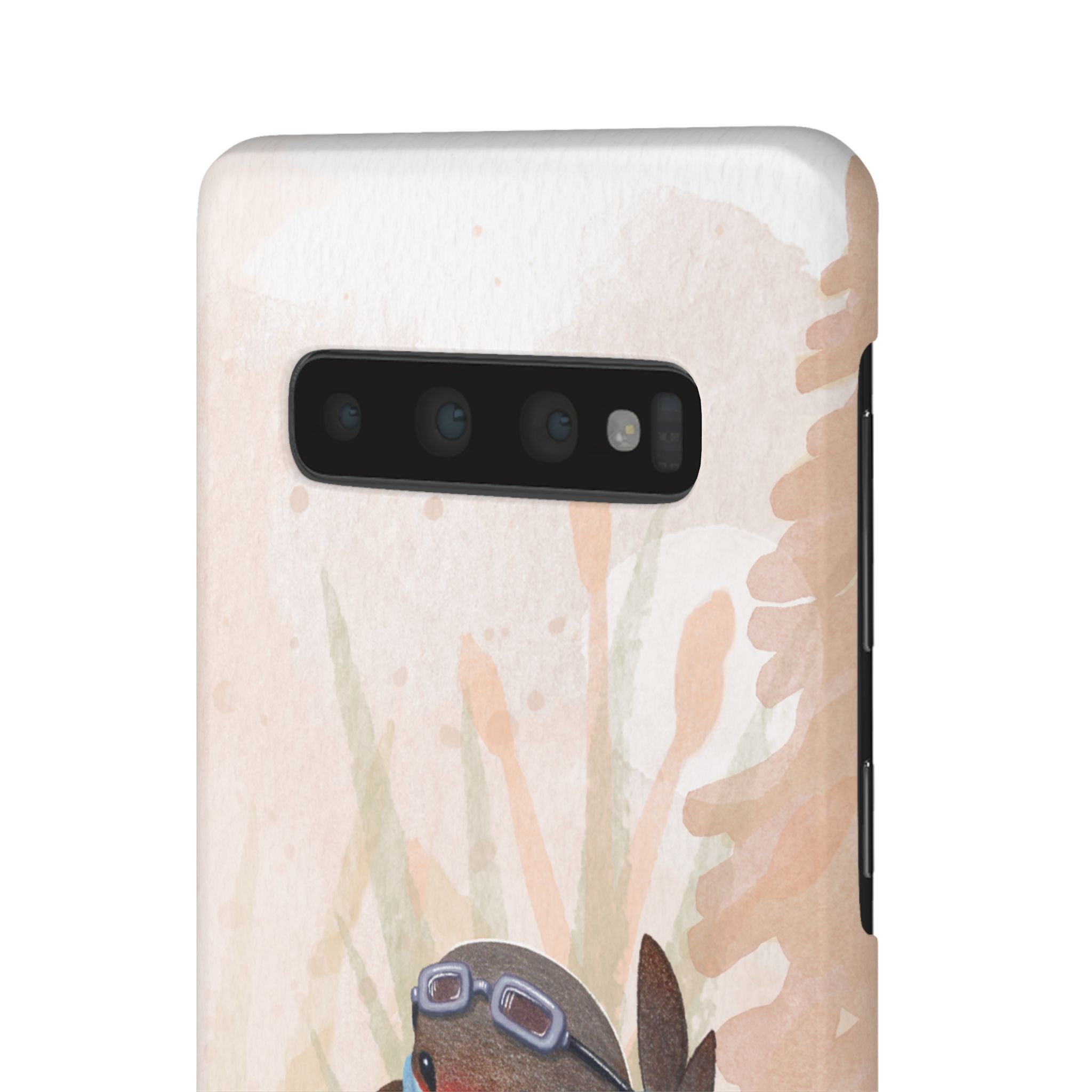 Whimsical Animal Snap Cases, Cute Phone Case, Handmade Bird and Bunny Design, Gift for Animal Lovers, Unique Smartphone Cover