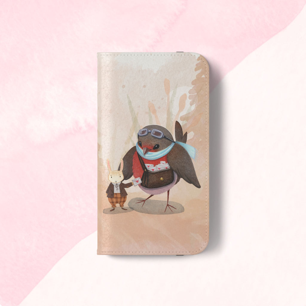 Whimsical Animal Flip Cases for Phones, Cute Woodland Creatures, Forest Friends Phone Cover, Animal Lover Gift, Phone Wallet