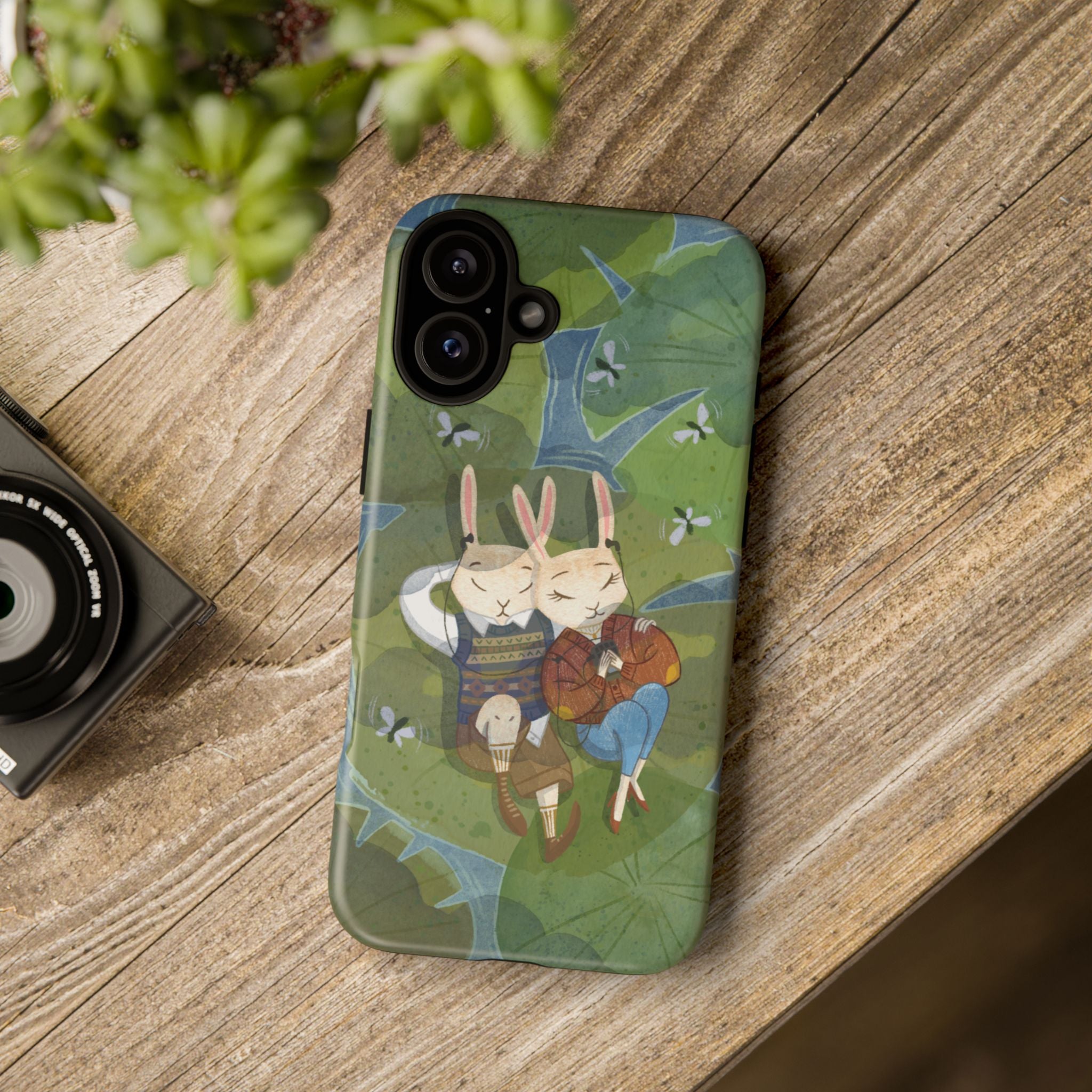 Cute Bunny Phone Case, Rabbit iPhone Cover, Nature Lovers Gift, Animal Lover Accessory, Eco-Friendly Case for Moms