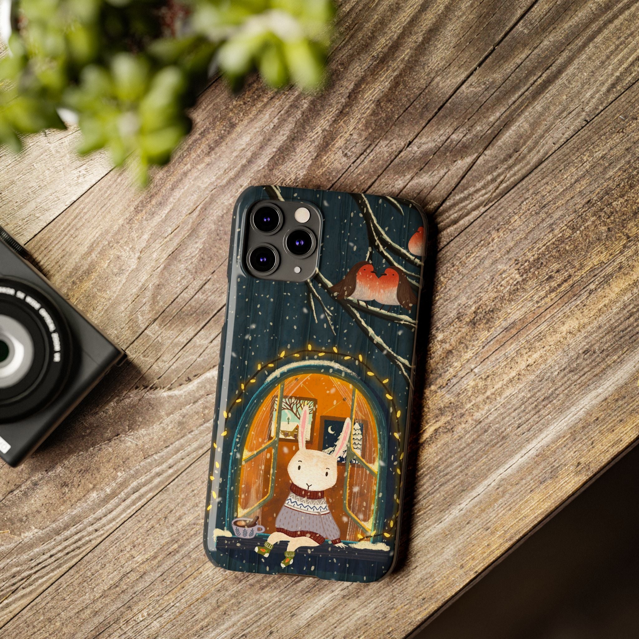 Cozy Animal Phone Case - Whimsical Rabbit Design, Cute Slim Case for Animal Lovers, Perfect Gift for Birthdays, Holidays