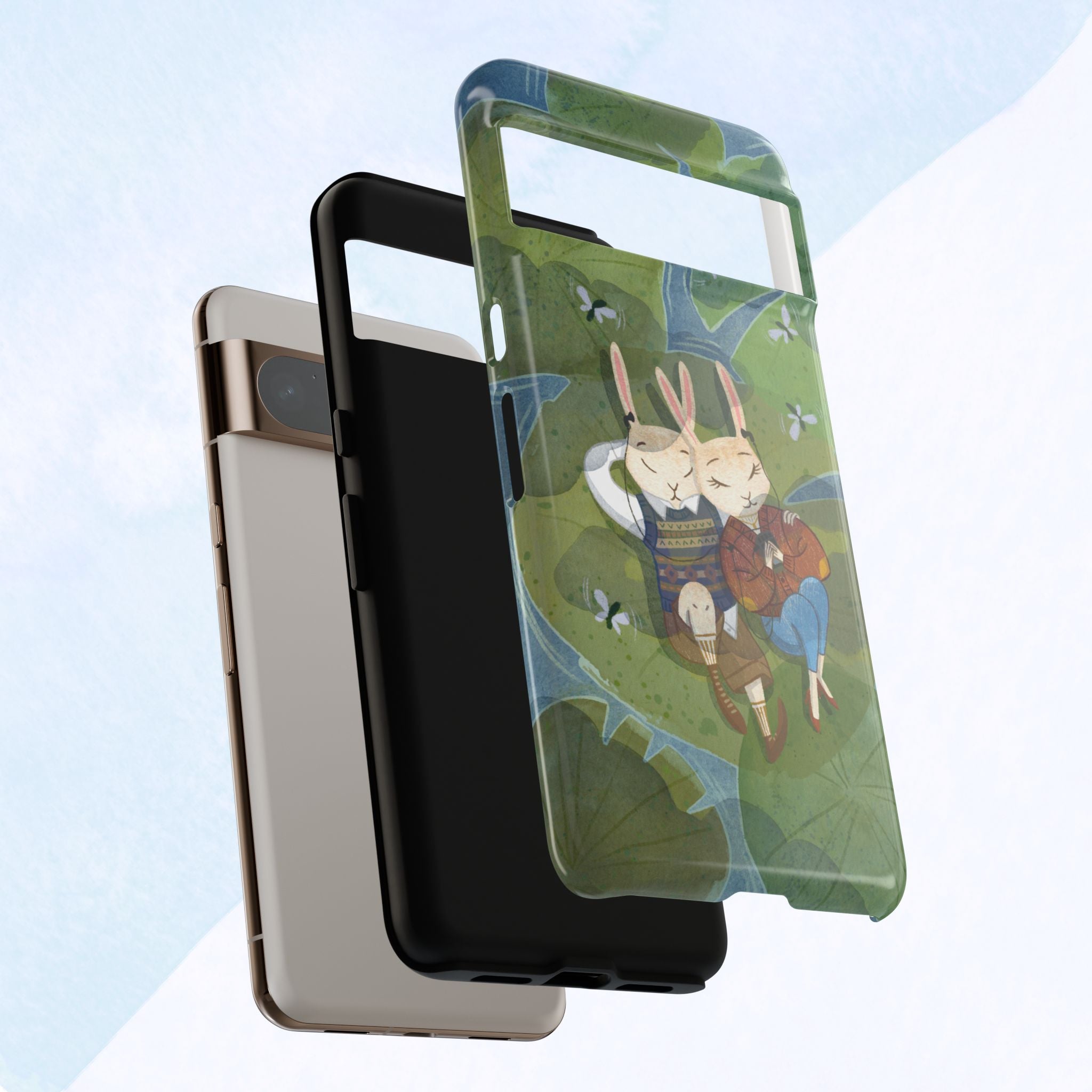 Cute Bunny Phone Case, Rabbit iPhone Cover, Nature Lovers Gift, Animal Lover Accessory, Eco-Friendly Case for Moms