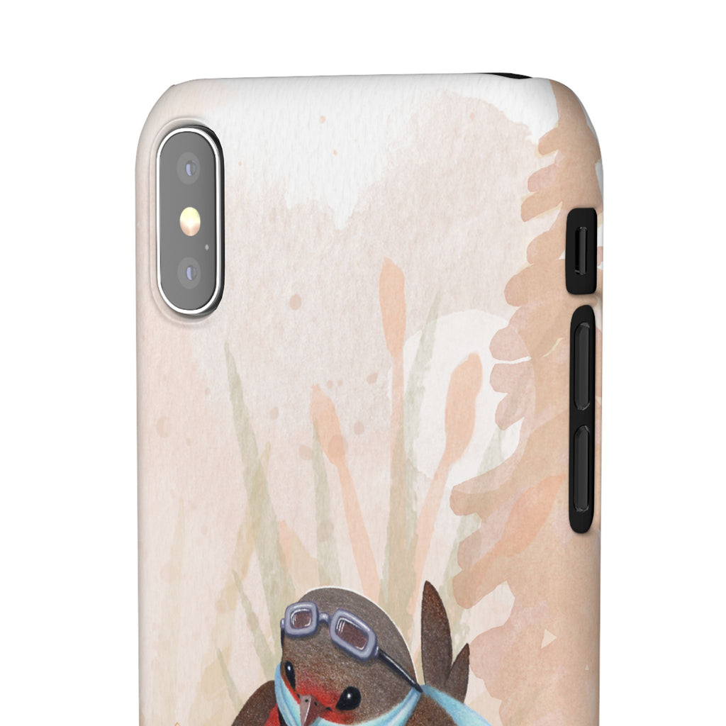 Whimsical Animal Snap Cases, Cute Phone Case, Handmade Bird and Bunny Design, Gift for Animal Lovers, Unique Smartphone Cover
