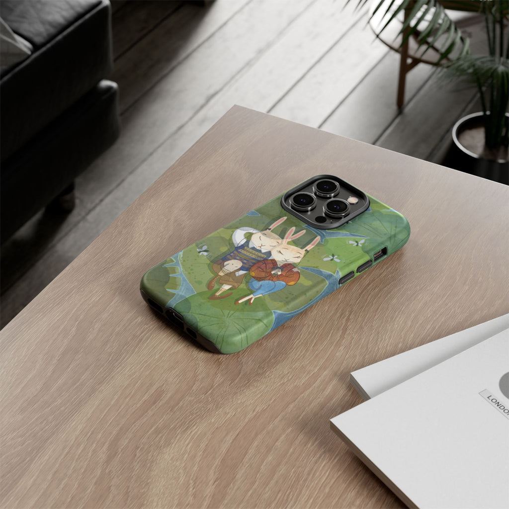 Cute Bunny Phone Case, Rabbit iPhone Cover, Nature Lovers Gift, Animal Lover Accessory, Eco-Friendly Case for Moms