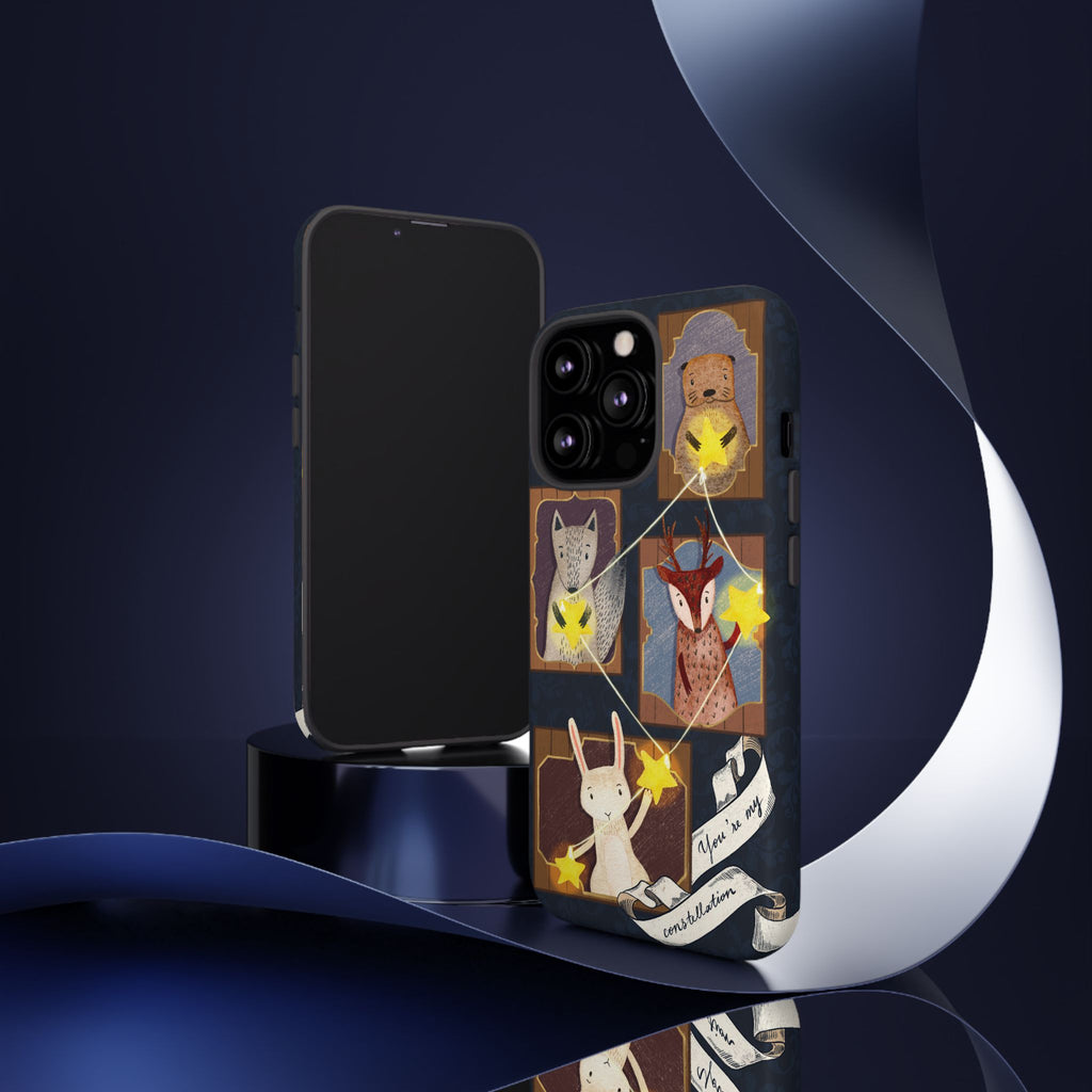 Tough Cases, Animals & Stars Design, Cute iPhone Gift, Nature Lover, Birthday, Animal Lover, iPhone 16 15 14 13 12 11 X XR 8