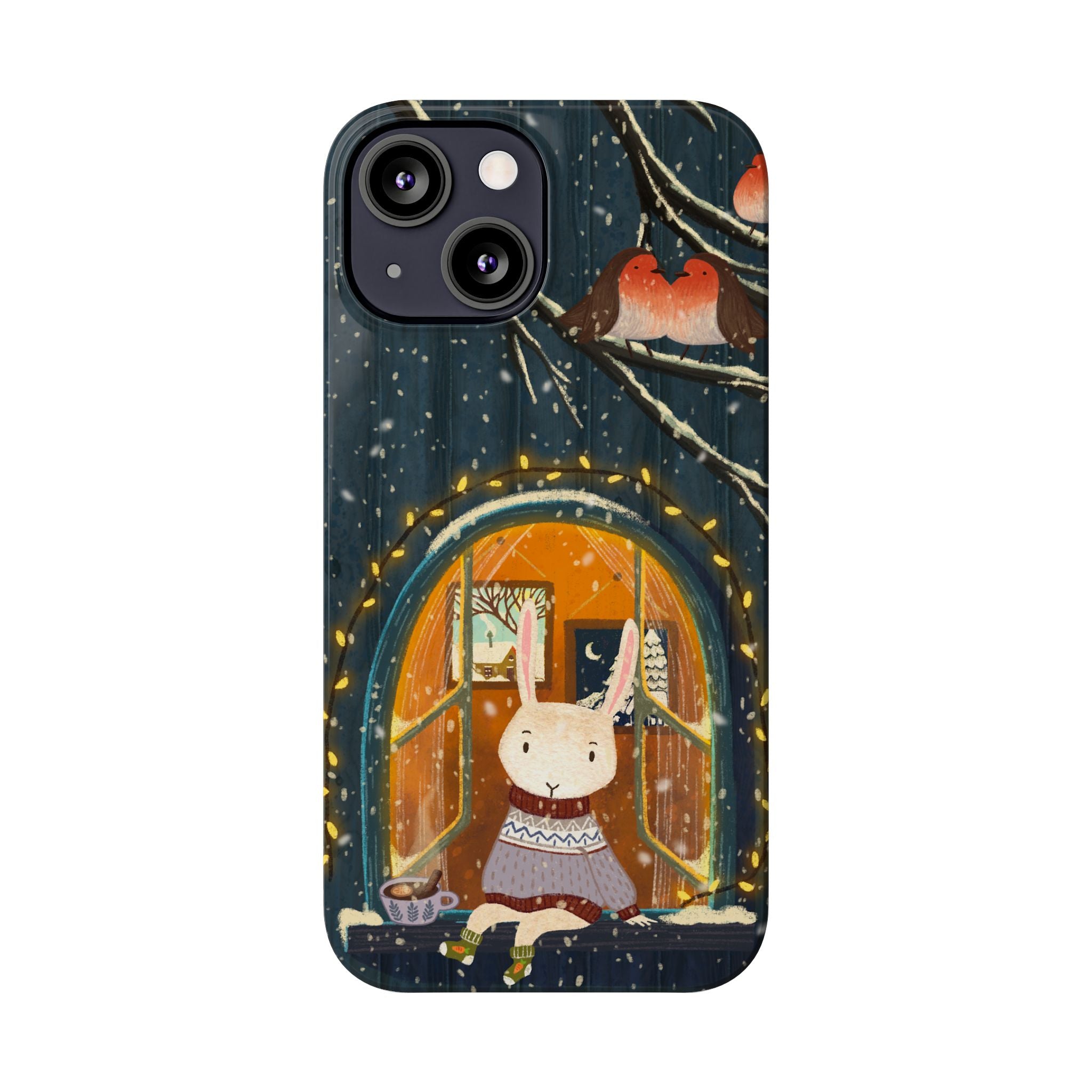 Cozy Animal Phone Case - Whimsical Rabbit Design, Cute Slim Case for Animal Lovers, Perfect Gift for Birthdays, Holidays