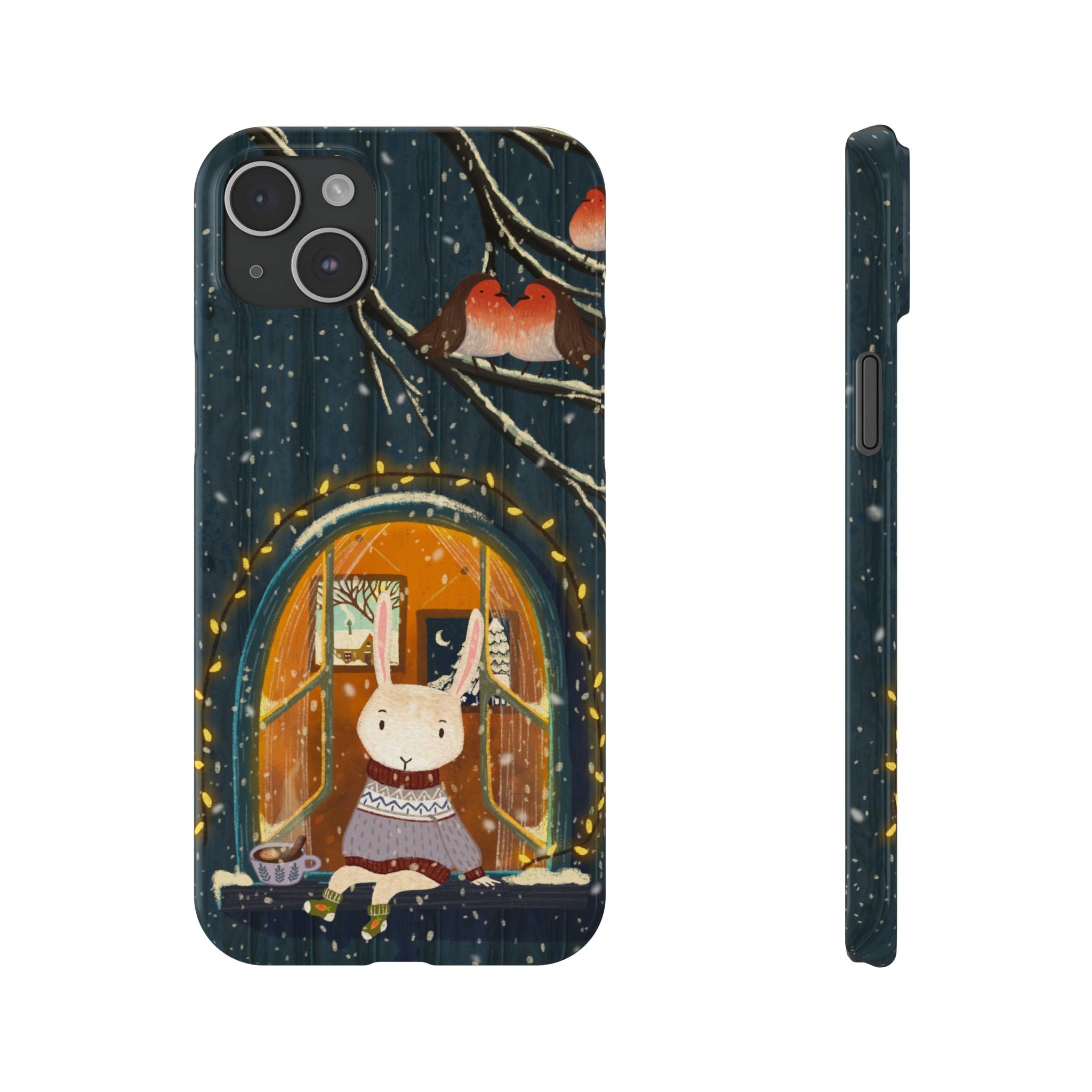 Cozy Animal Phone Case - Whimsical Rabbit Design, Cute Slim Case for Animal Lovers, Perfect Gift for Birthdays, Holidays