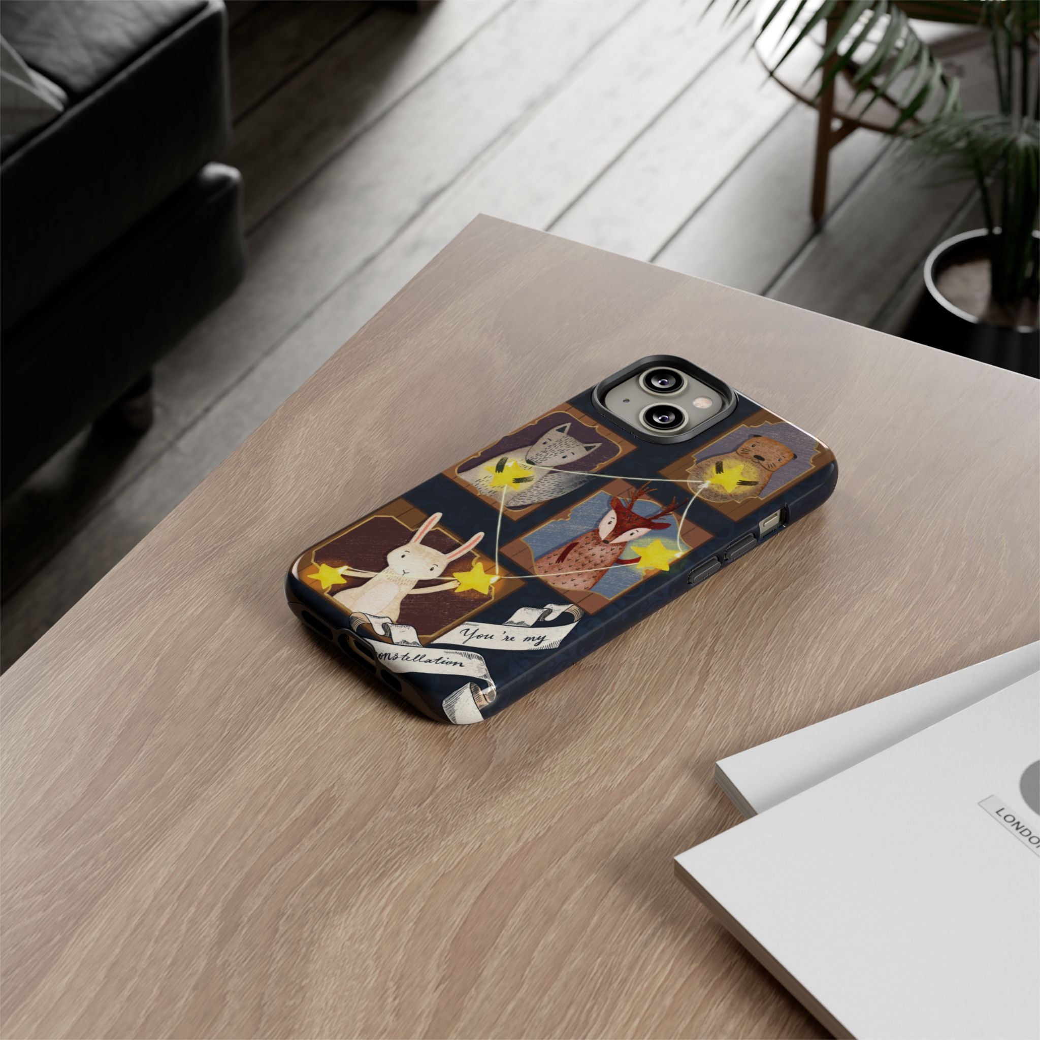 Tough Cases, Animals & Stars Design, Cute iPhone Gift, Nature Lover, Birthday, Animal Lover, iPhone 16 15 14 13 12 11 X XR 8