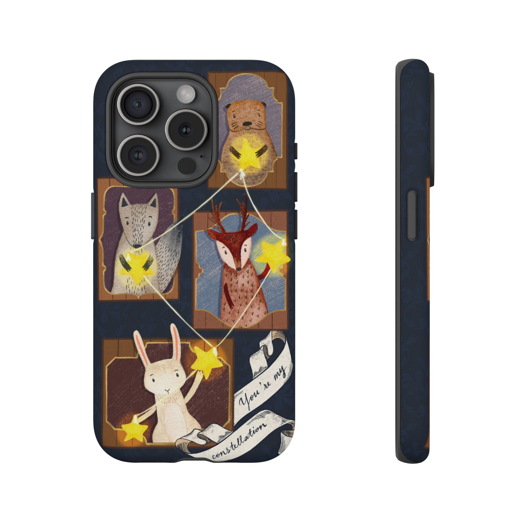 Tough Cases, Animals & Stars Design, Cute iPhone Gift, Nature Lover, Birthday, Animal Lover, iPhone 16 15 14 13 12 11 X XR 8