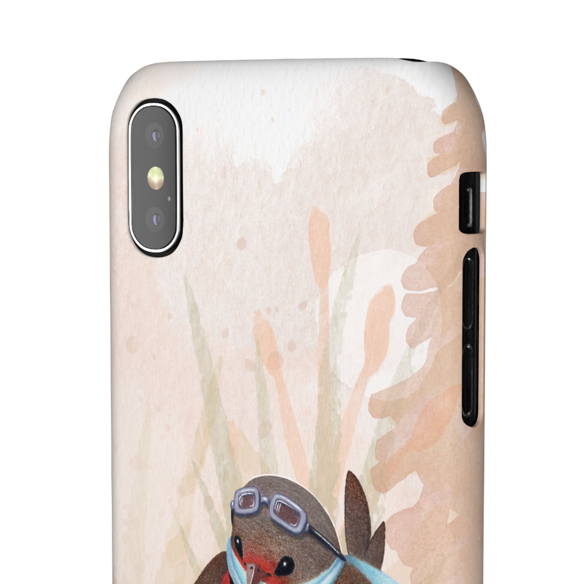 Whimsical Animal Snap Cases, Cute Phone Case, Handmade Bird and Bunny Design, Gift for Animal Lovers, Unique Smartphone Cover