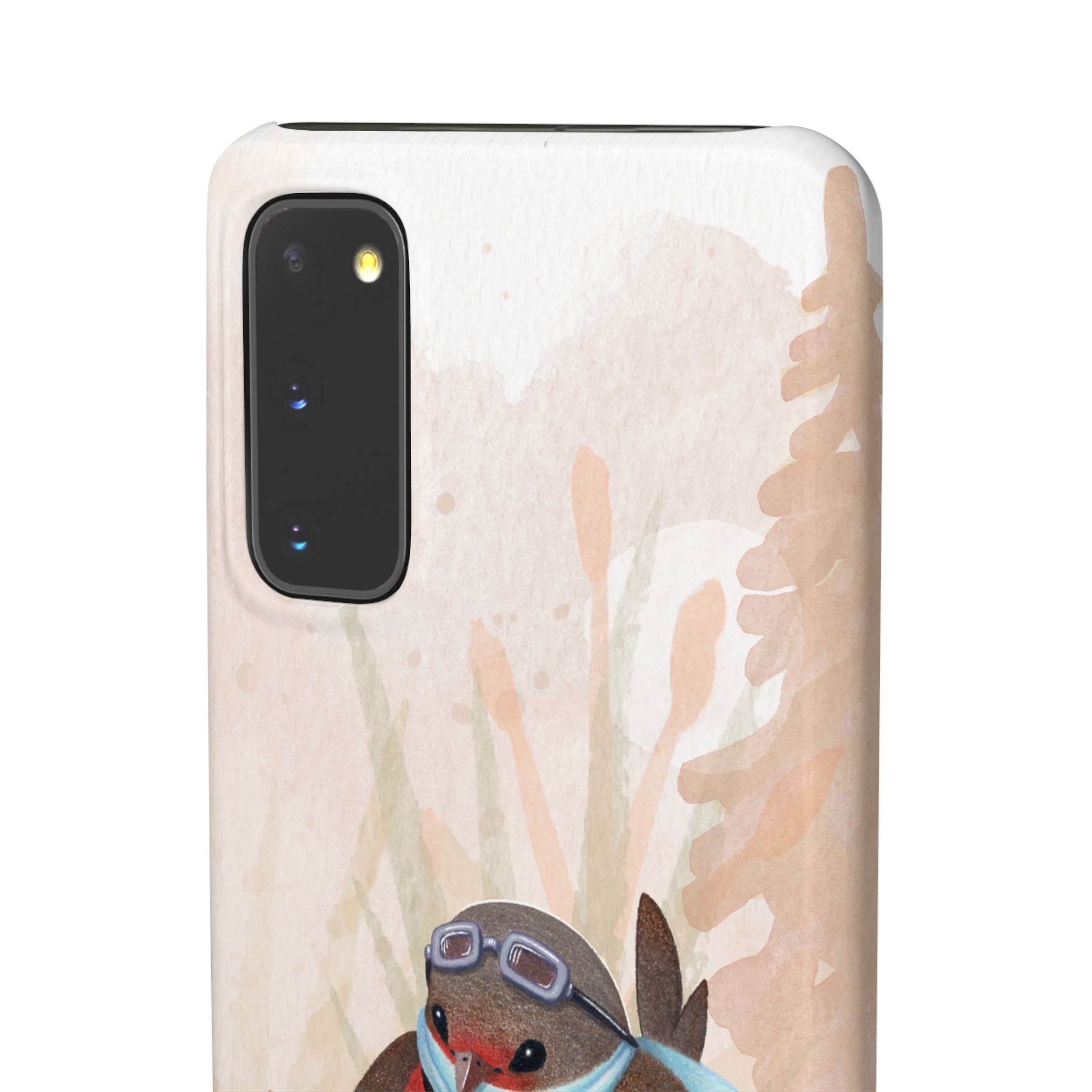 Whimsical Animal Snap Cases, Cute Phone Case, Handmade Bird and Bunny Design, Gift for Animal Lovers, Unique Smartphone Cover