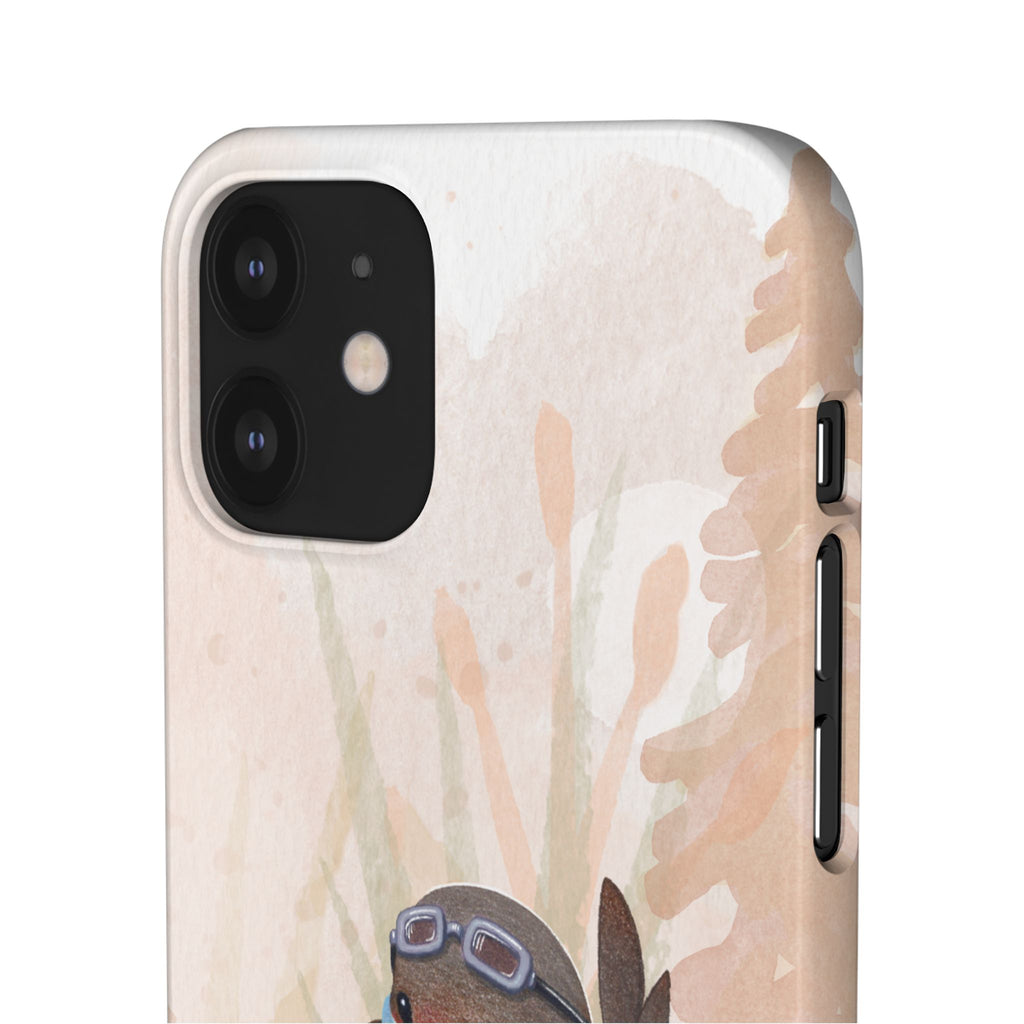 Whimsical Animal Snap Cases, Cute Phone Case, Handmade Bird and Bunny Design, Gift for Animal Lovers, Unique Smartphone Cover