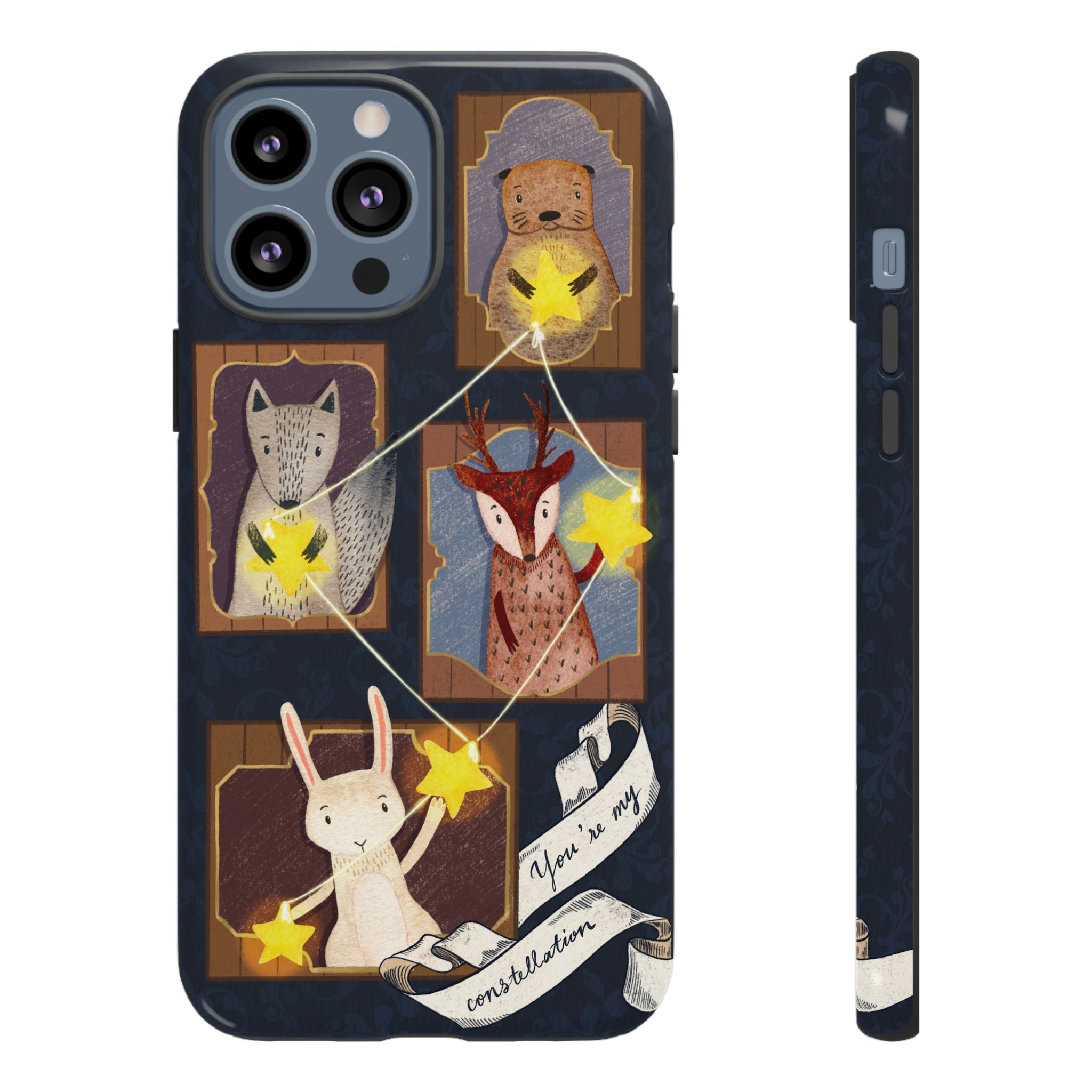 Tough Cases, Animals & Stars Design, Cute iPhone Gift, Nature Lover, Birthday, Animal Lover, iPhone 16 15 14 13 12 11 X XR 8