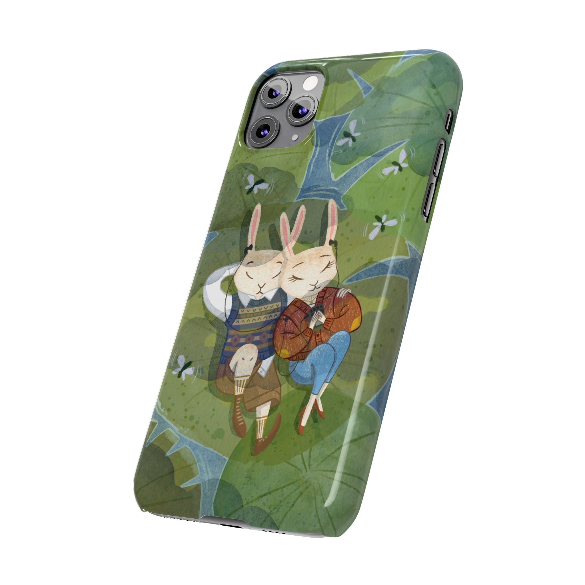 Whimsical Bunny Phone Cases for Animal Lovers and Nature Enthusiasts | Cute, Fun Design, Gifts for Friends, Birthday, Easter, Spring