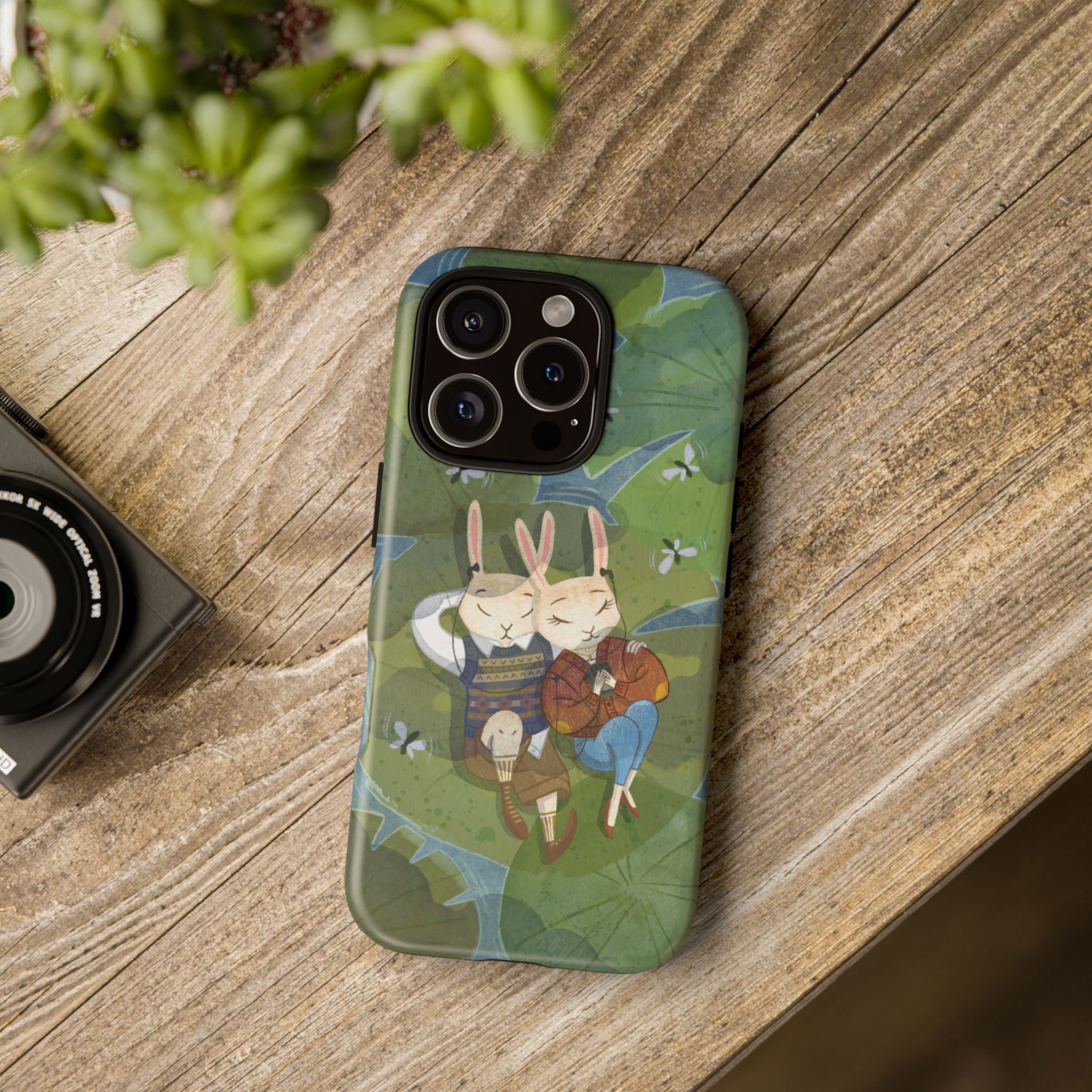 Cute Bunny Phone Case, Rabbit iPhone Cover, Nature Lovers Gift, Animal Lover Accessory, Eco-Friendly Case for Moms