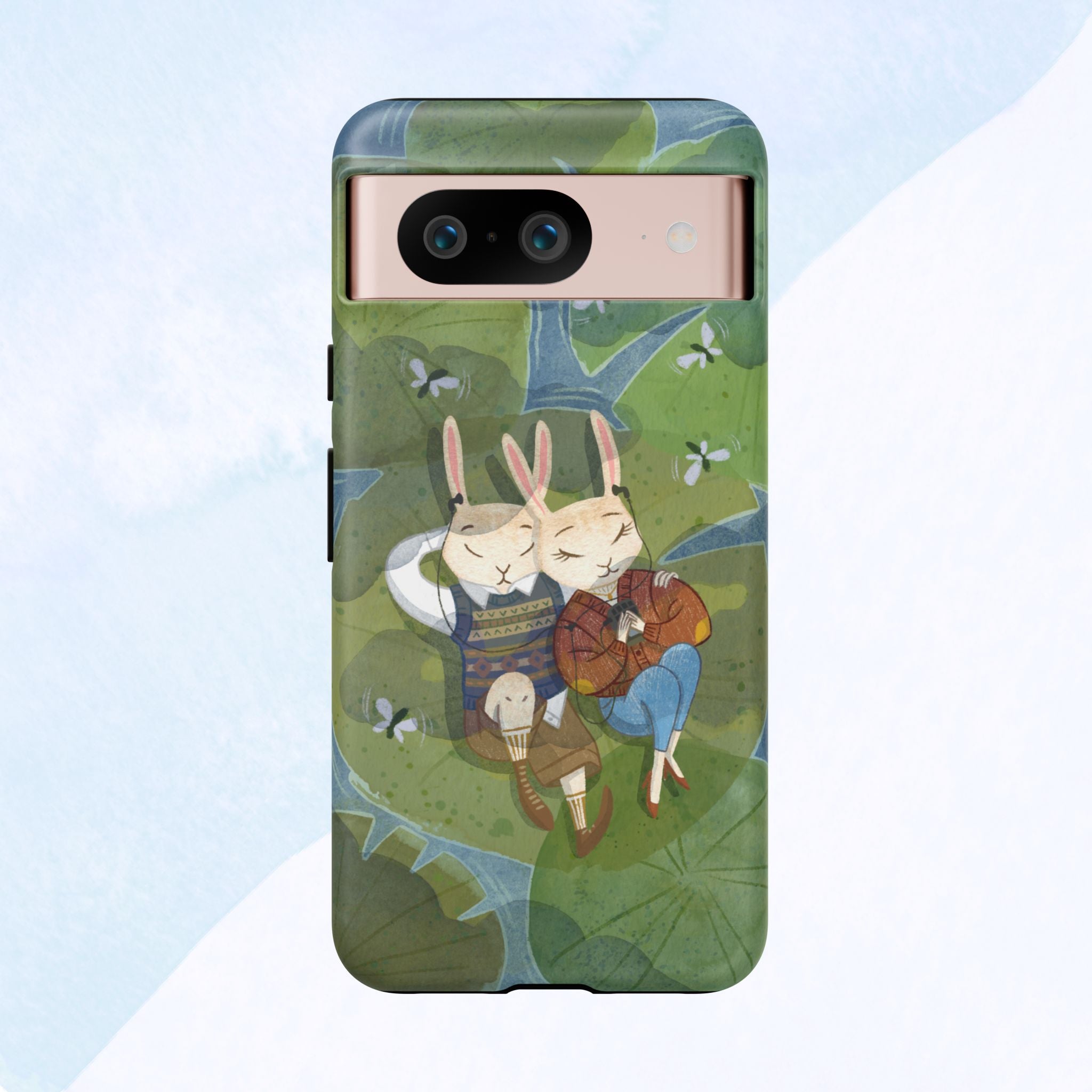 Cute Bunny Phone Case, Rabbit iPhone Cover, Nature Lovers Gift, Animal Lover Accessory, Eco-Friendly Case for Moms