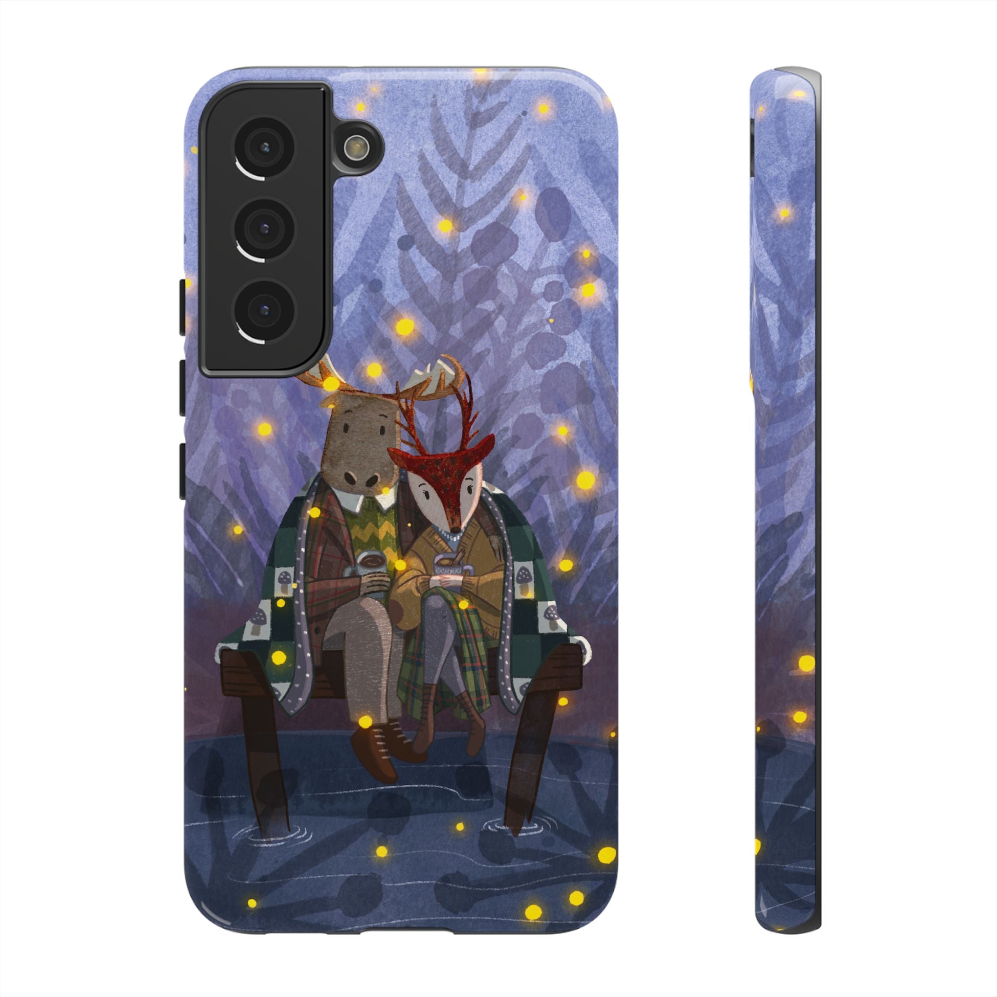 Cozy Couple Phone Case, Cute Animal Lovers Gift, Nature Aesthetic, Perfect for Holidays, Personalized Phone Accessories, Gift for Her