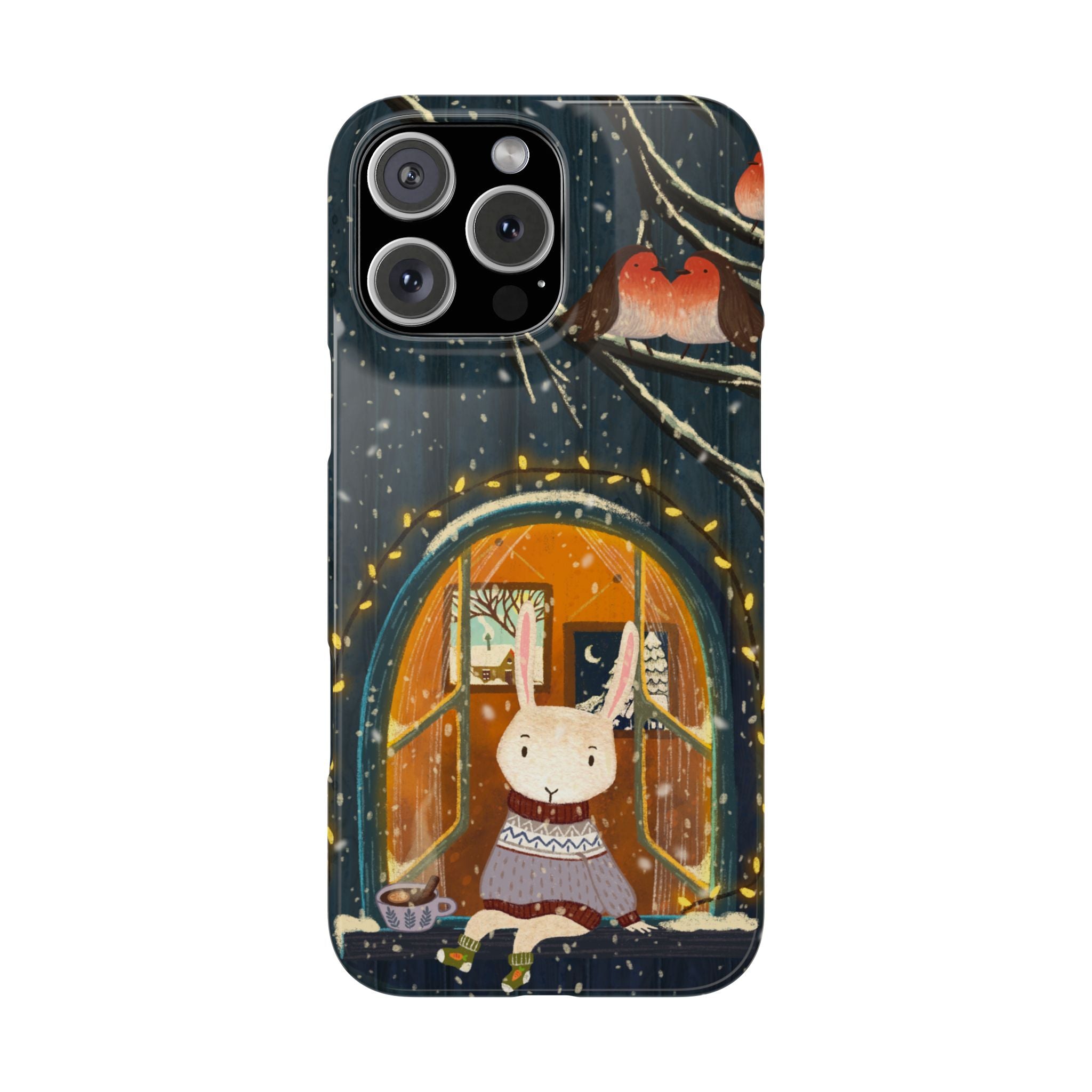 Cozy Animal Phone Case - Whimsical Rabbit Design, Cute Slim Case for Animal Lovers, Perfect Gift for Birthdays, Holidays