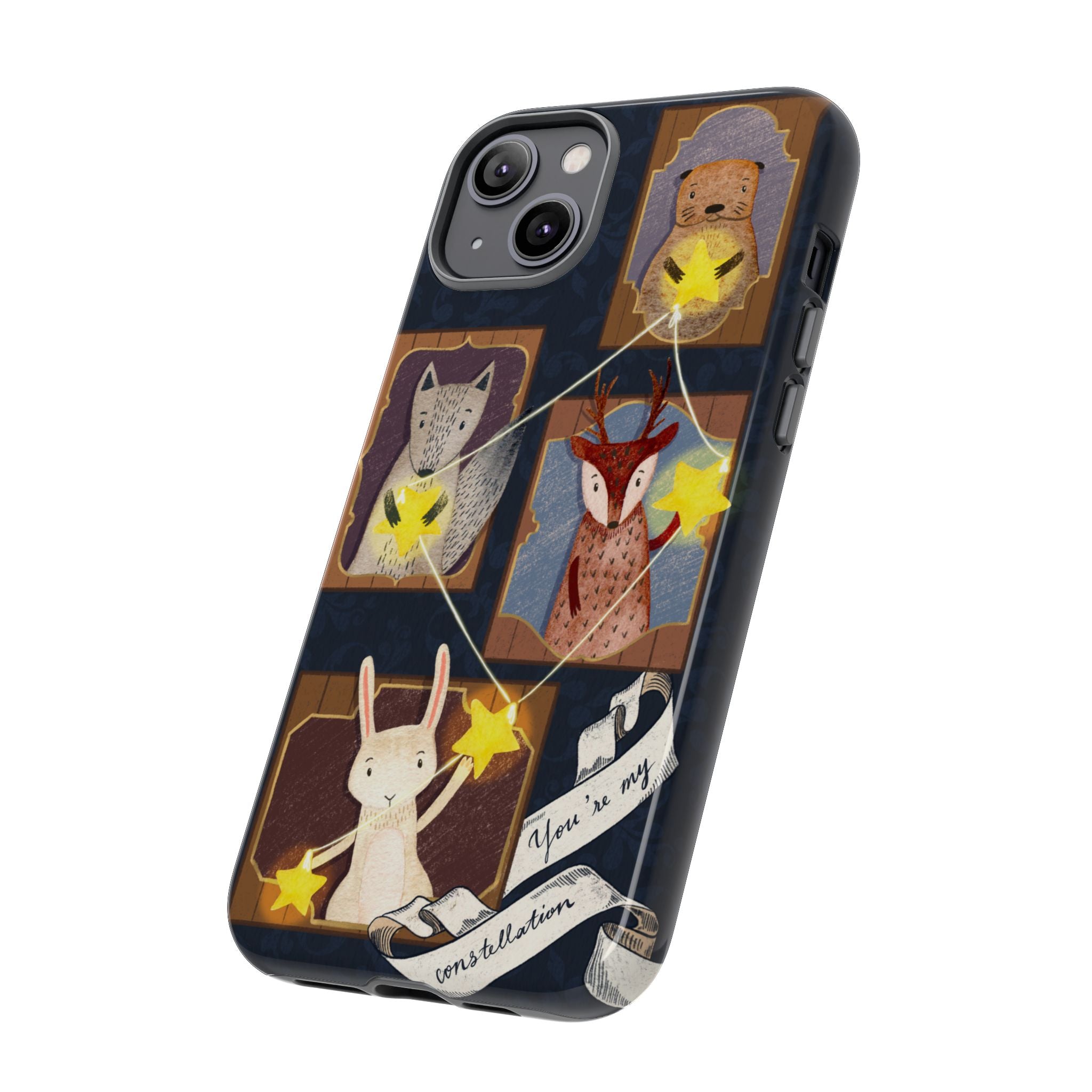 Tough Cases, Animals & Stars Design, Cute iPhone Gift, Nature Lover, Birthday, Animal Lover, iPhone 16 15 14 13 12 11 X XR 8