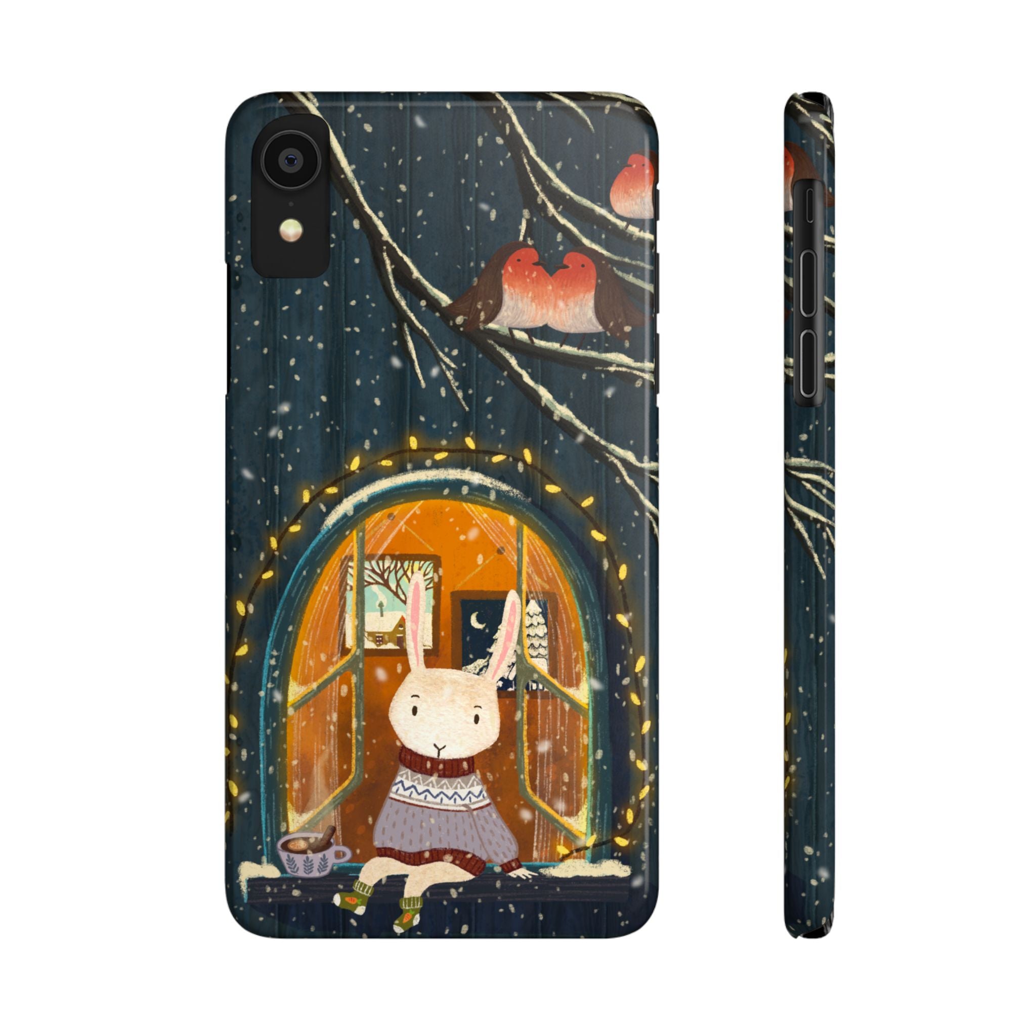 Cozy Animal Phone Case - Whimsical Rabbit Design, Cute Slim Case for Animal Lovers, Perfect Gift for Birthdays, Holidays
