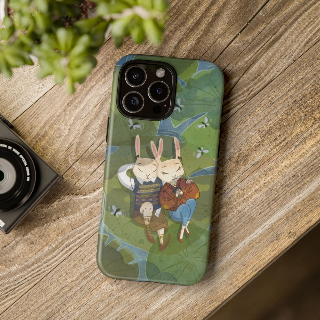 Cute Bunny Phone Case, Rabbit iPhone Cover, Nature Lovers Gift, Animal Lover Accessory, Eco-Friendly Case for Moms