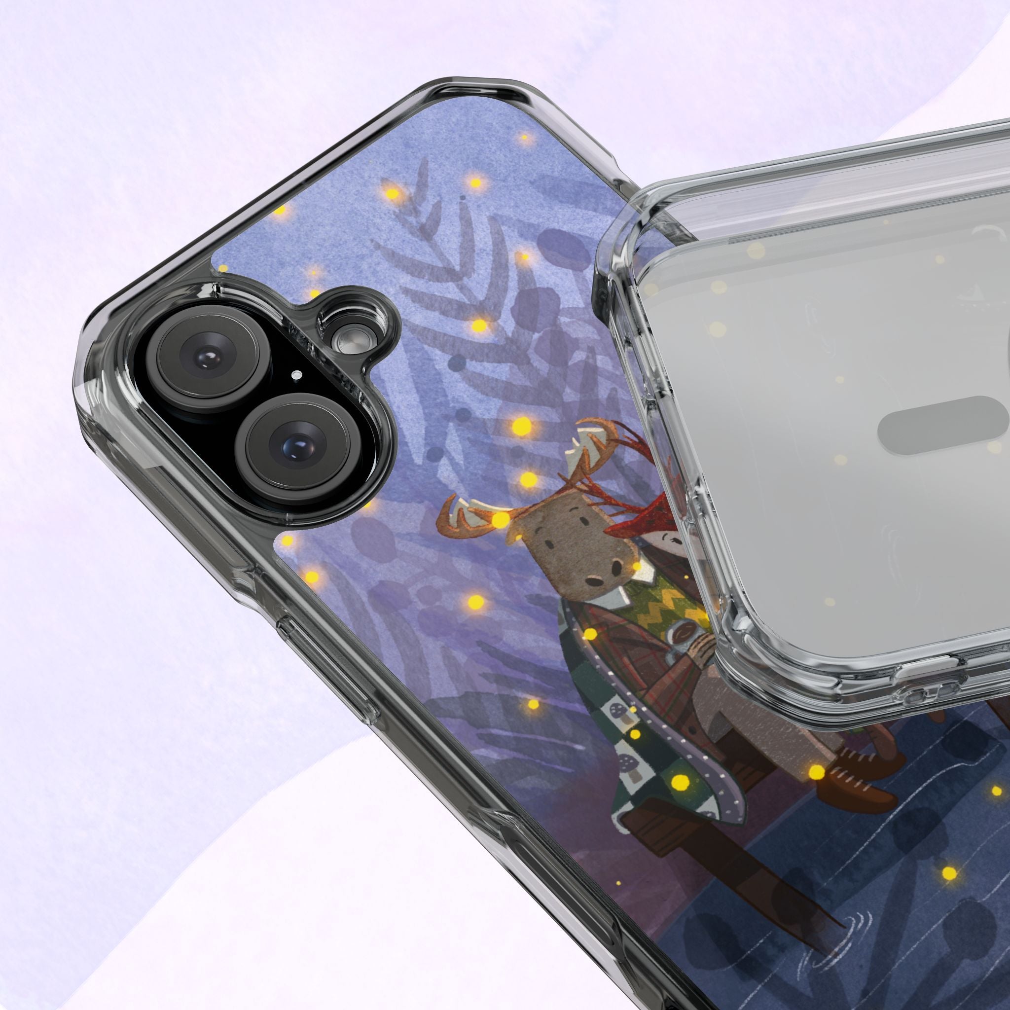Cozy Animal Friends Phone Case - Magnetic Clear Impact Cases for Outdoorsy Animal Lovers, Perfect for Christmas, Gift Idea, Nature Vibes