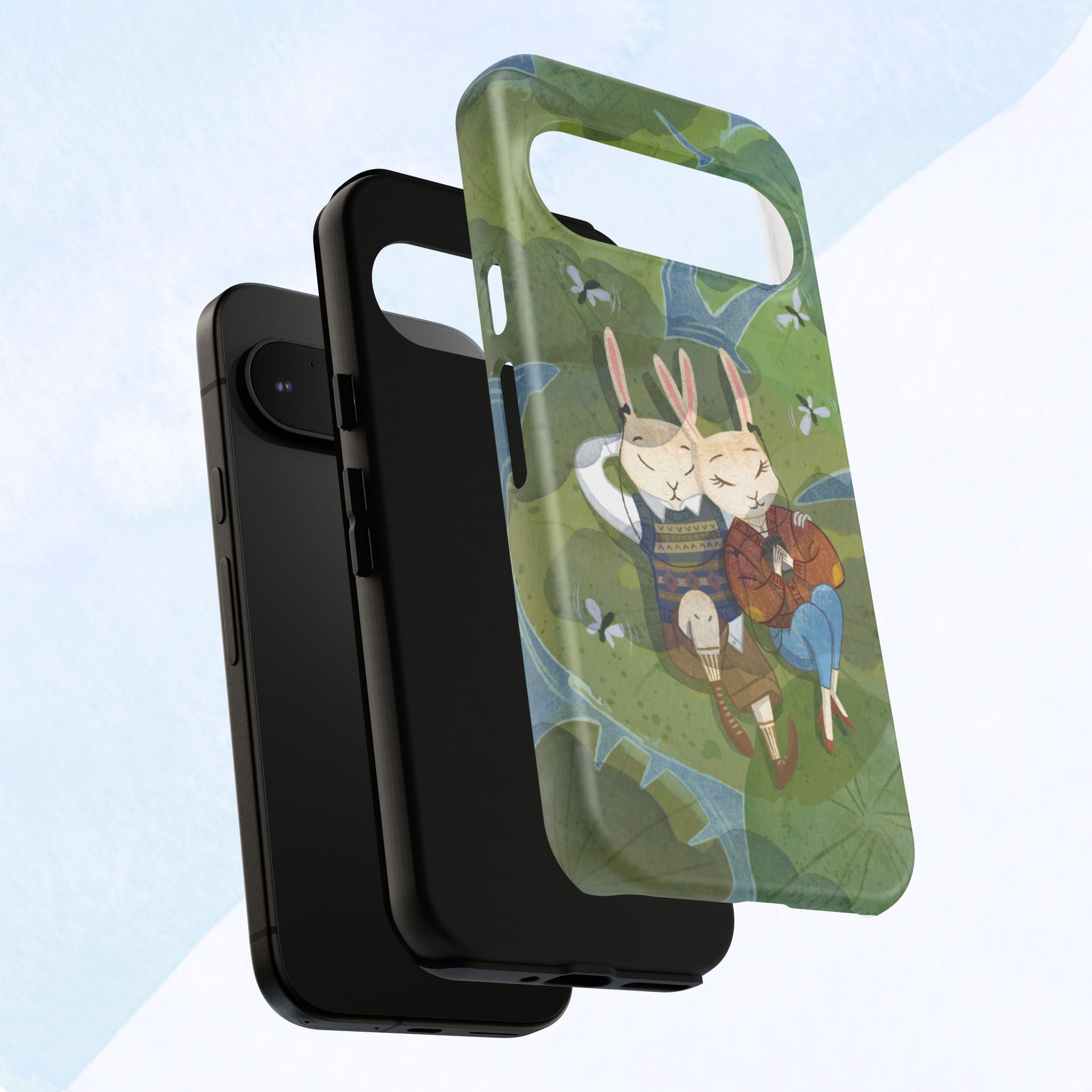 Cute Bunny Phone Case, Rabbit iPhone Cover, Nature Lovers Gift, Animal Lover Accessory, Eco-Friendly Case for Moms