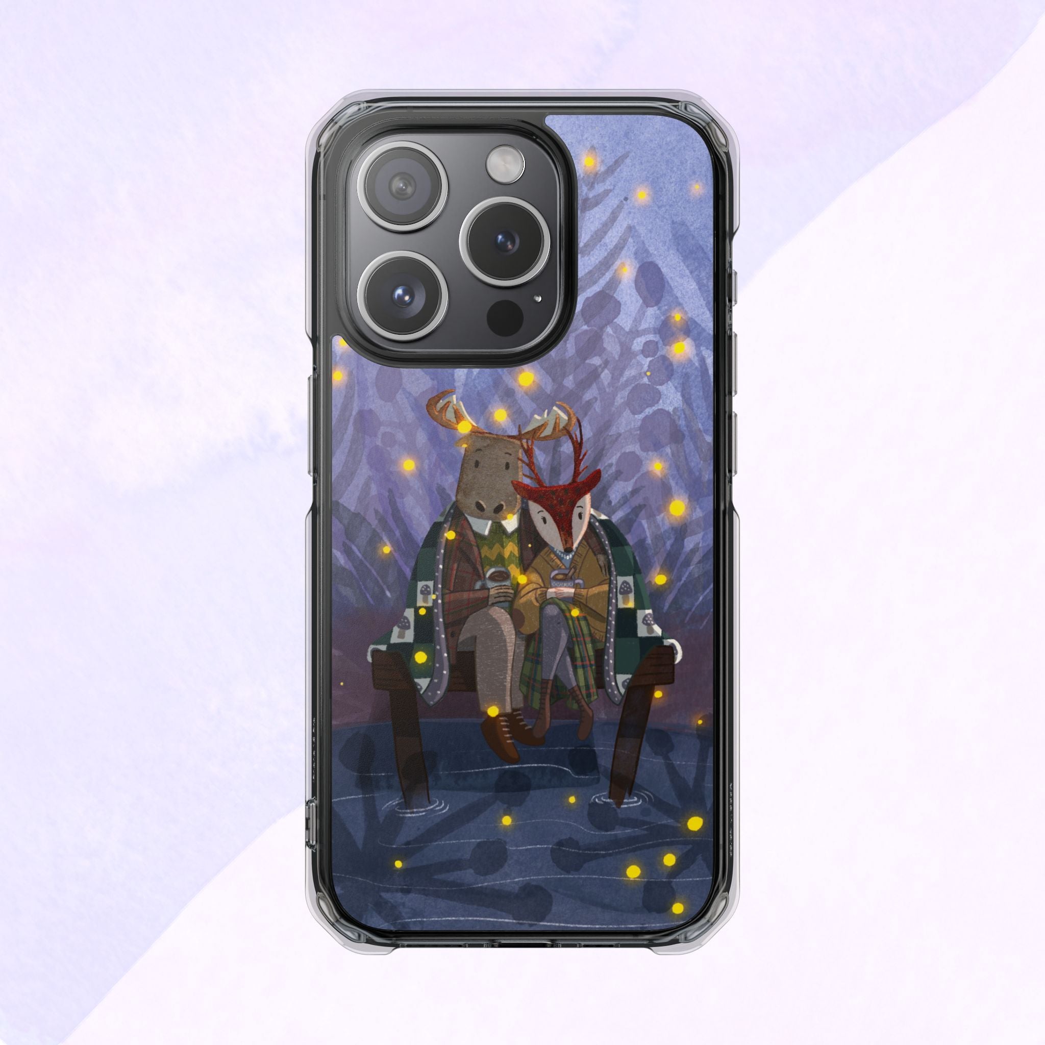 Cozy Animal Friends Phone Case - Magnetic Clear Impact Cases for Outdoorsy Animal Lovers, Perfect for Christmas, Gift Idea, Nature Vibes