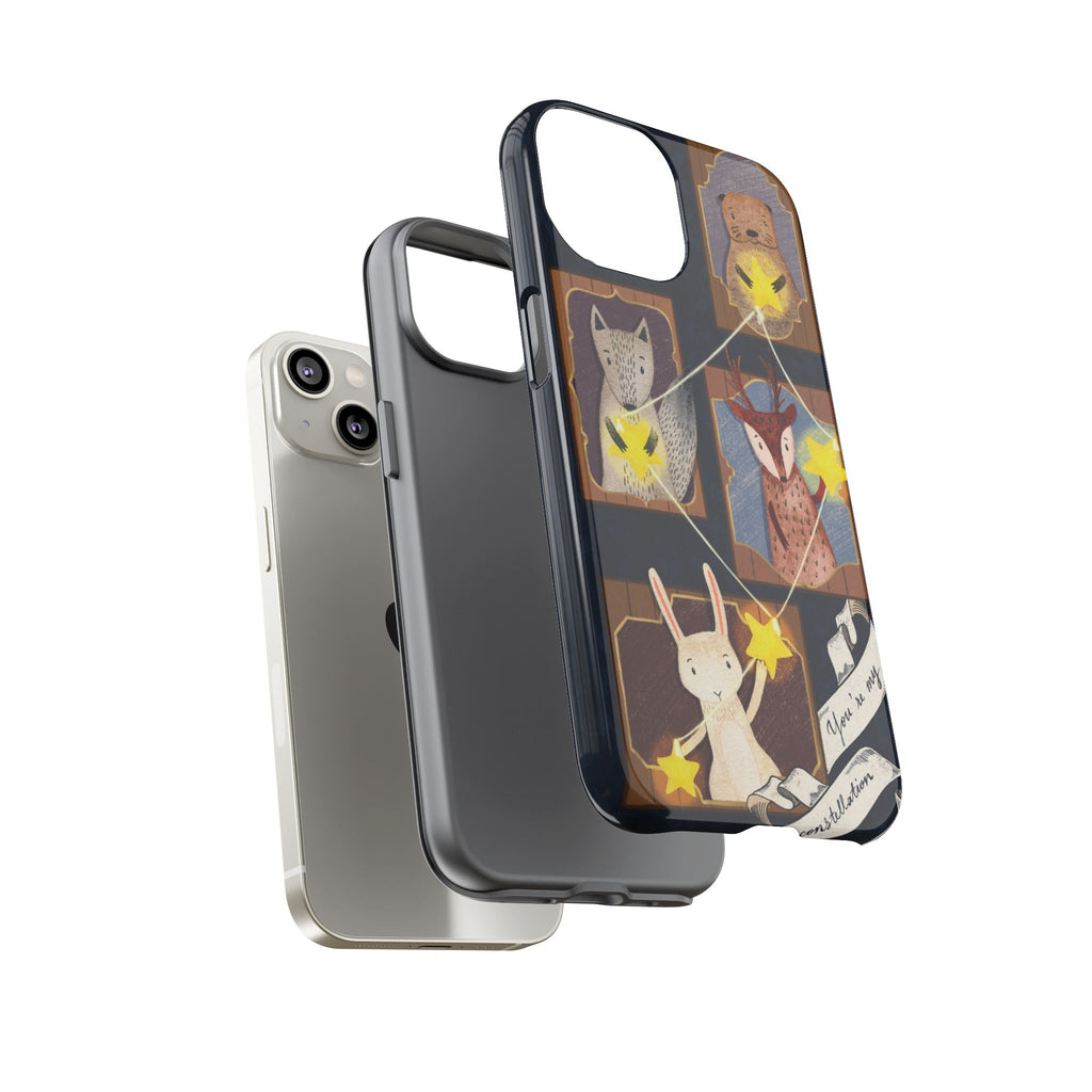 Tough Cases, Animals & Stars Design, Cute iPhone Gift, Nature Lover, Birthday, Animal Lover, iPhone 16 15 14 13 12 11 X XR 8