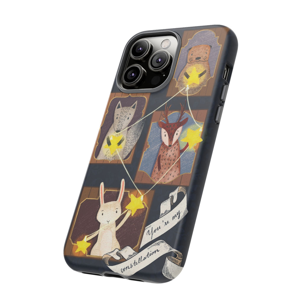 Tough Cases, Animals & Stars Design, Cute iPhone Gift, Nature Lover, Birthday, Animal Lover, iPhone 16 15 14 13 12 11 X XR 8