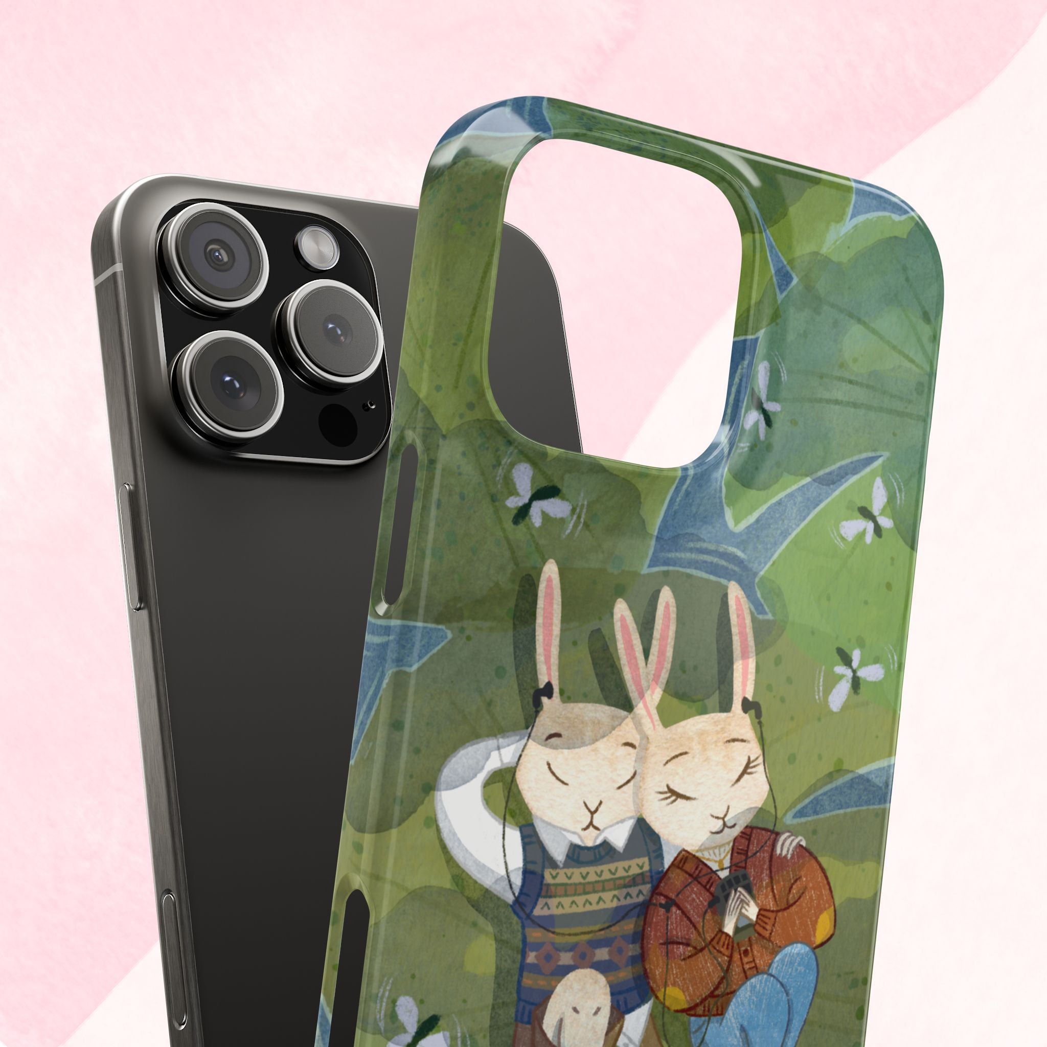 Whimsical Bunny Phone Cases for Animal Lovers and Nature Enthusiasts | Cute, Fun Design, Gifts for Friends, Birthday, Easter, Spring