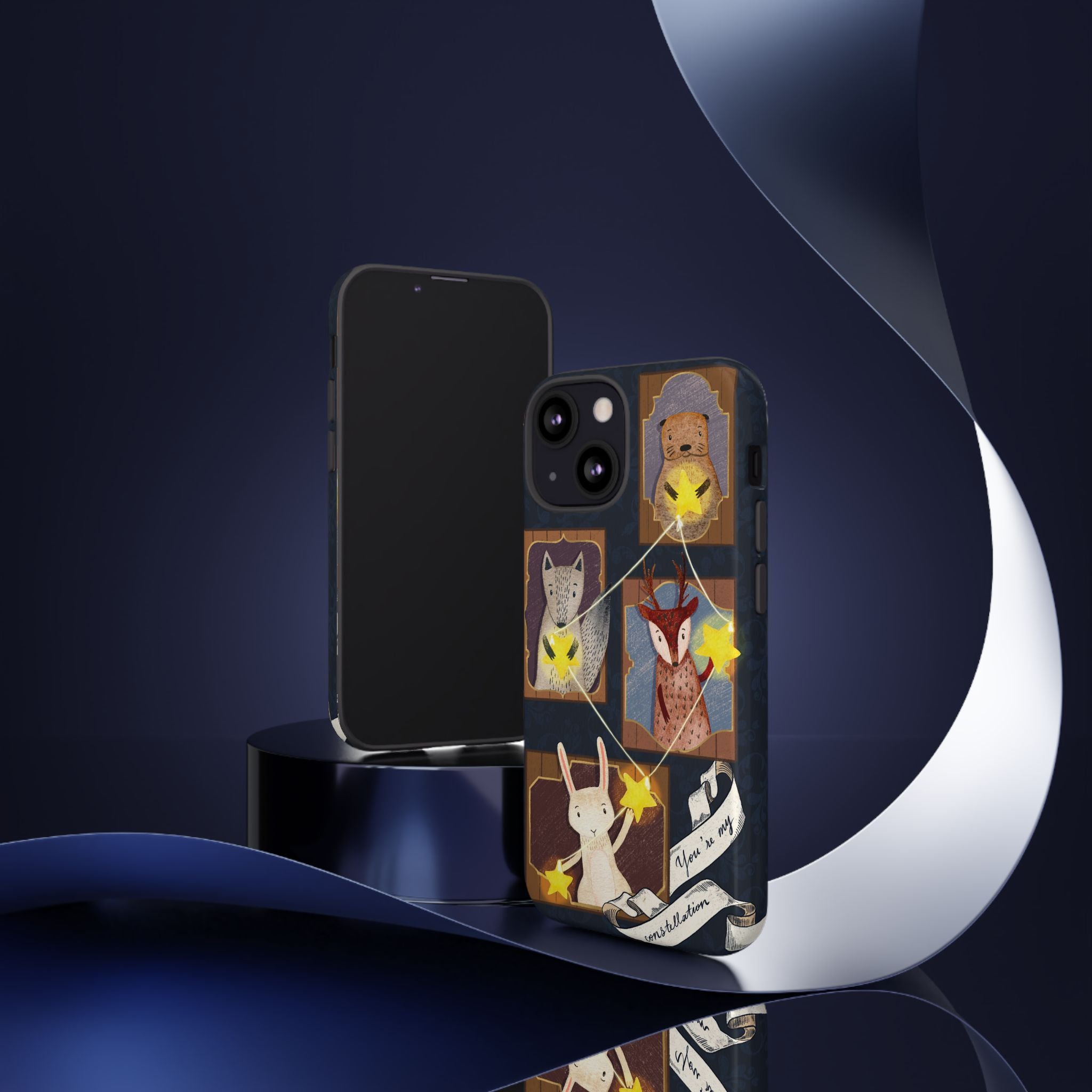 Tough Cases, Animals & Stars Design, Cute iPhone Gift, Nature Lover, Birthday, Animal Lover, iPhone 16 15 14 13 12 11 X XR 8