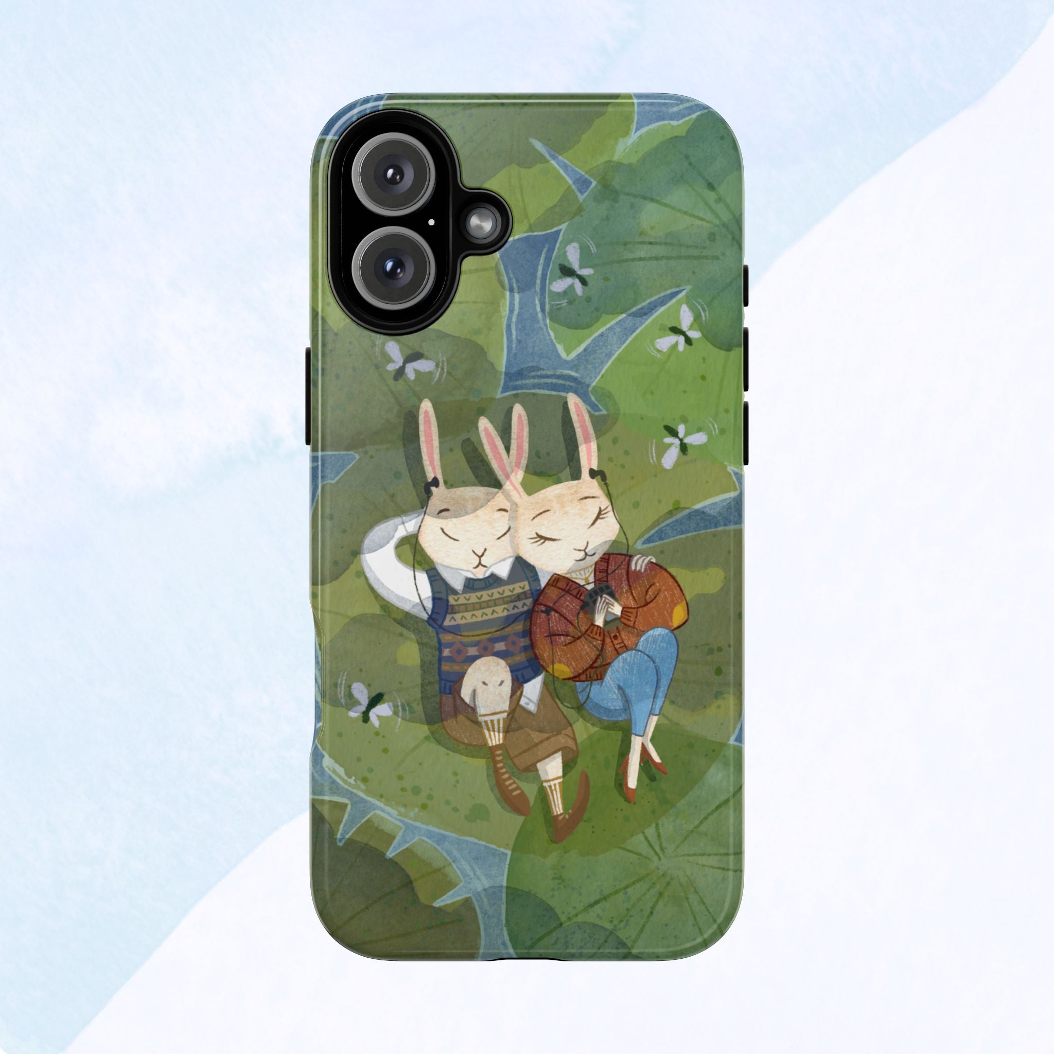 Cute Bunny Phone Case, Rabbit iPhone Cover, Nature Lovers Gift, Animal Lover Accessory, Eco-Friendly Case for Moms