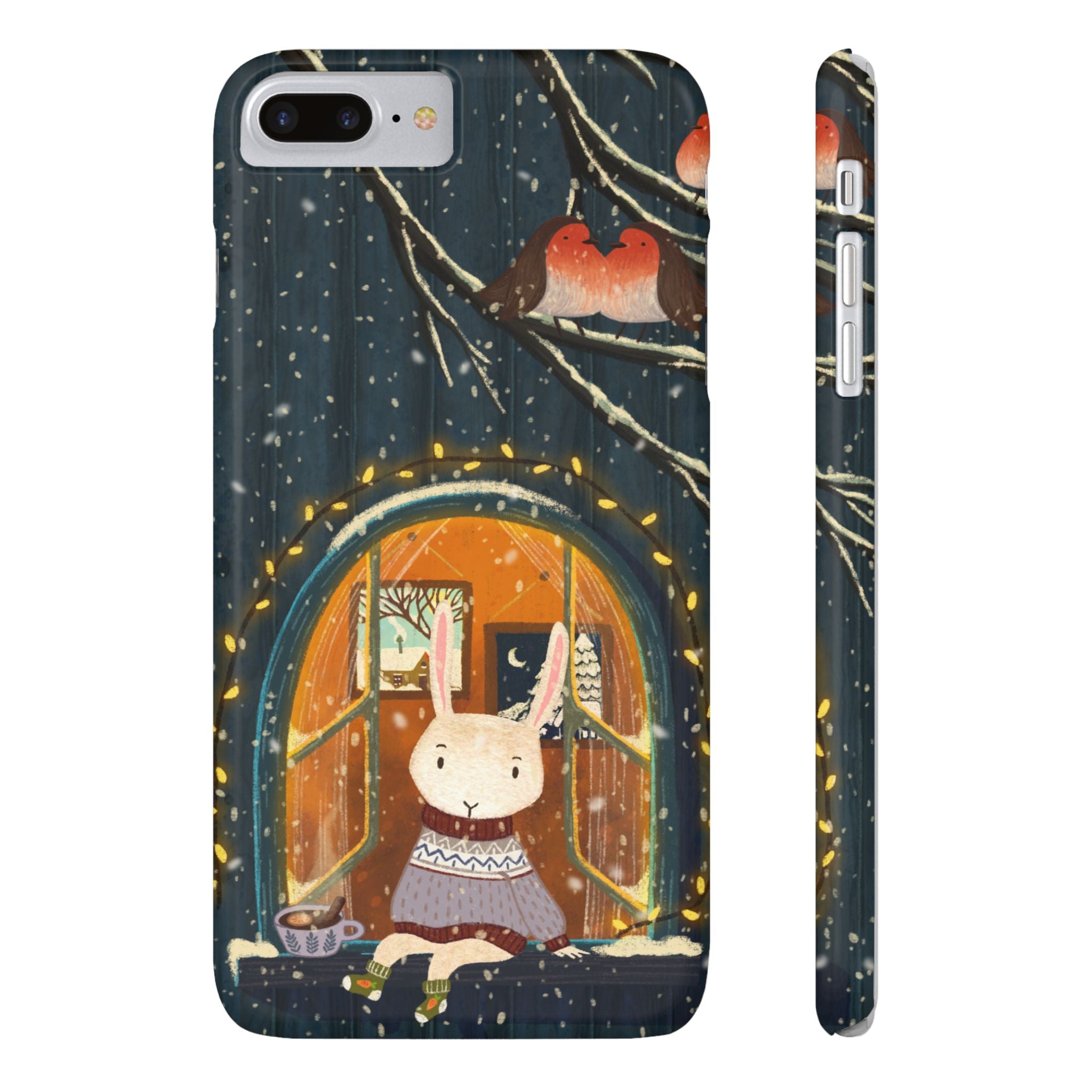 Cozy Animal Phone Case - Whimsical Rabbit Design, Cute Slim Case for Animal Lovers, Perfect Gift for Birthdays, Holidays