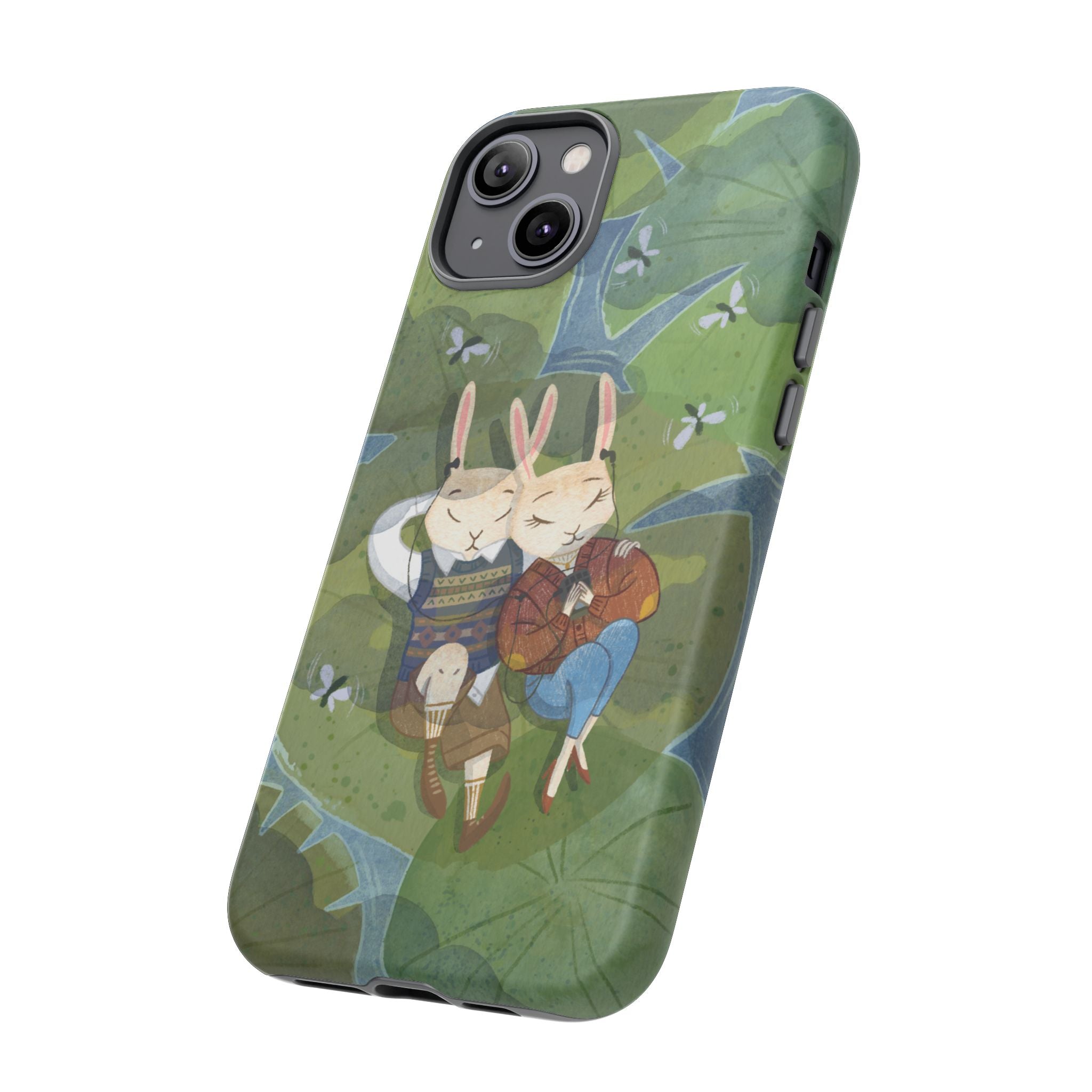 Cute Bunny Phone Case, Rabbit iPhone Cover, Nature Lovers Gift, Animal Lover Accessory, Eco-Friendly Case for Moms