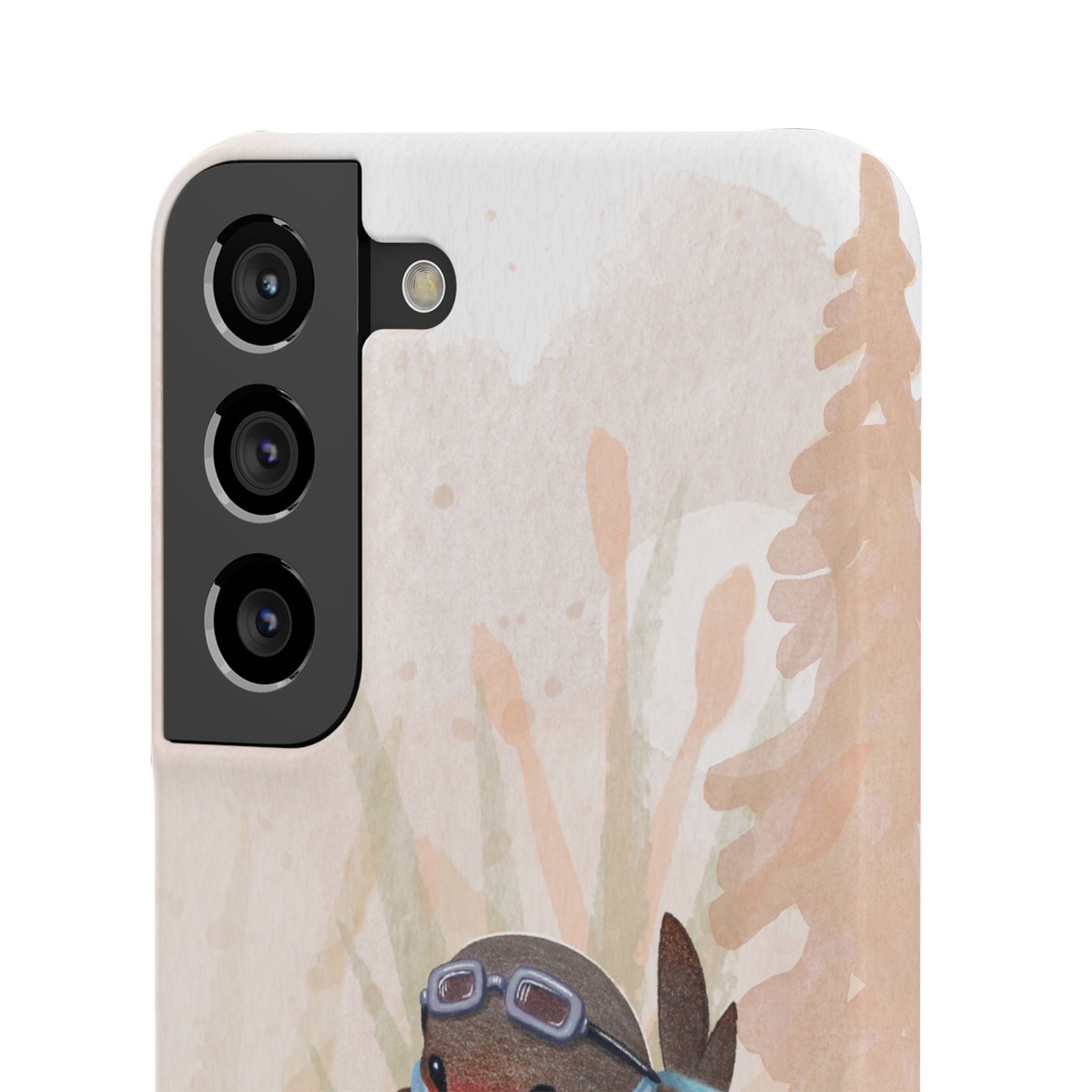 Whimsical Animal Snap Cases, Cute Phone Case, Handmade Bird and Bunny Design, Gift for Animal Lovers, Unique Smartphone Cover