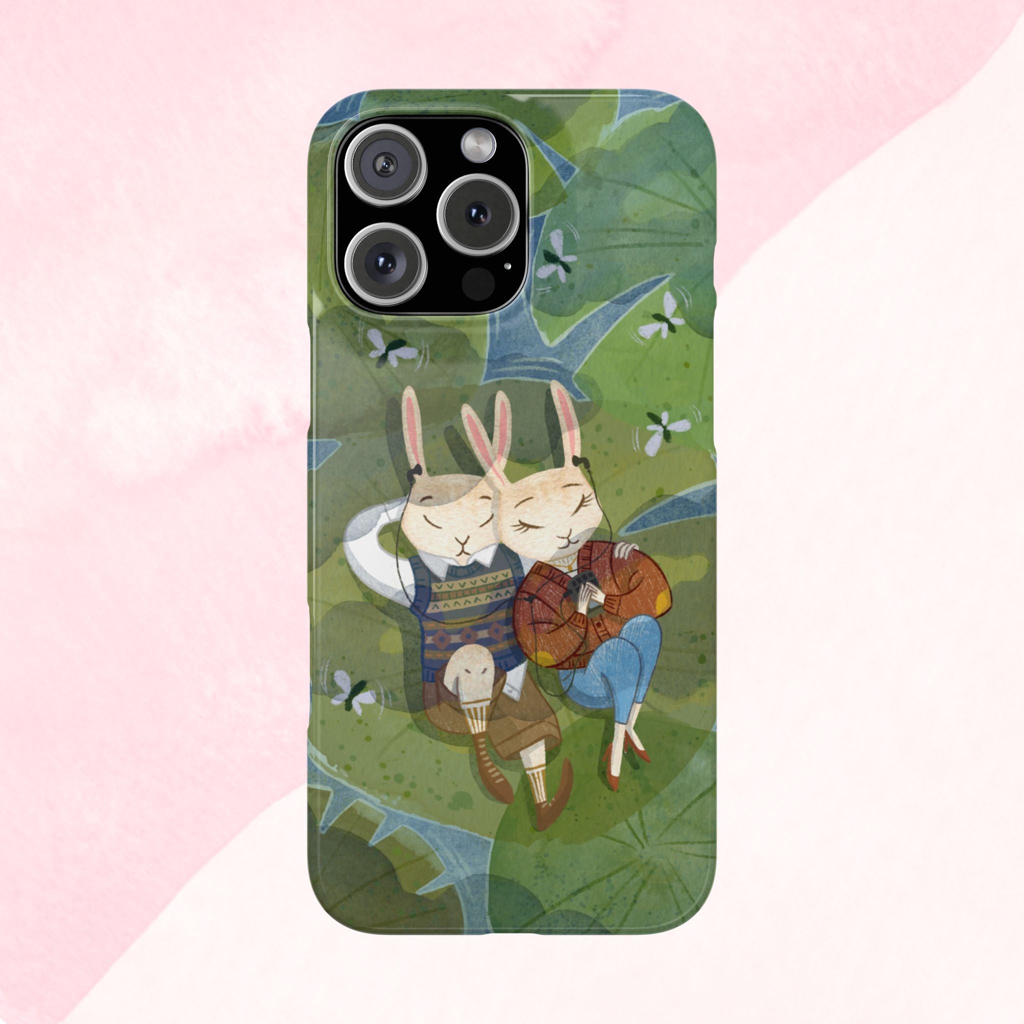 Whimsical Bunny Phone Cases for Animal Lovers and Nature Enthusiasts | Cute, Fun Design, Gifts for Friends, Birthday, Easter, Spring