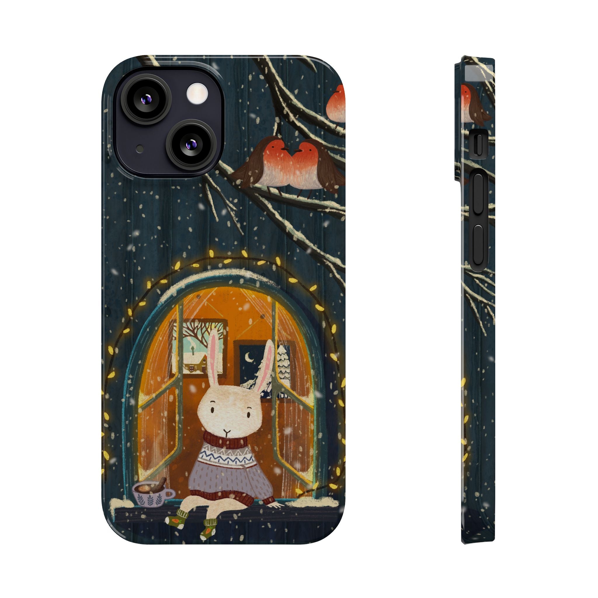 Cozy Animal Phone Case - Whimsical Rabbit Design, Cute Slim Case for Animal Lovers, Perfect Gift for Birthdays, Holidays