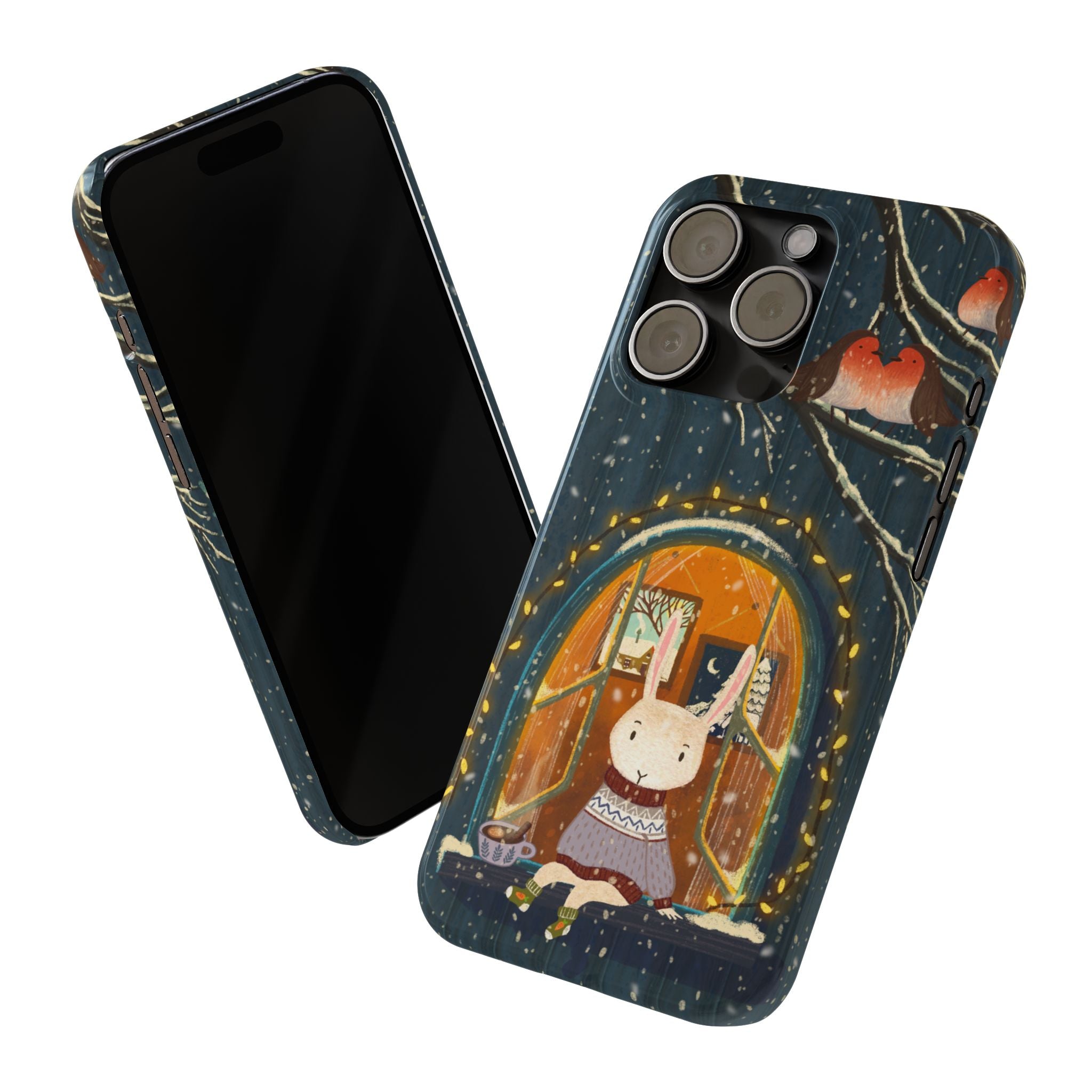 Cozy Animal Phone Case - Whimsical Rabbit Design, Cute Slim Case for Animal Lovers, Perfect Gift for Birthdays, Holidays