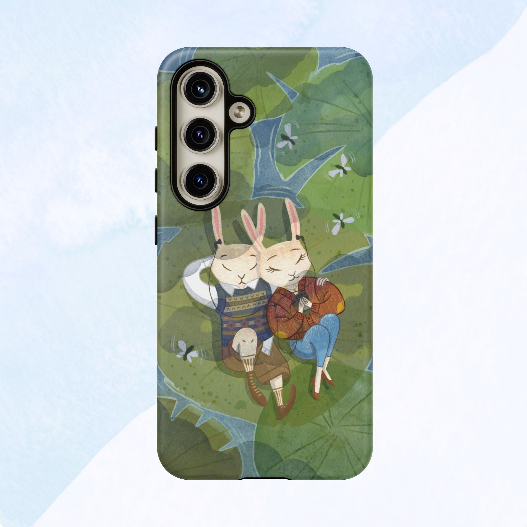 Cute Bunny Phone Case, Rabbit iPhone Cover, Nature Lovers Gift, Animal Lover Accessory, Eco-Friendly Case for Moms