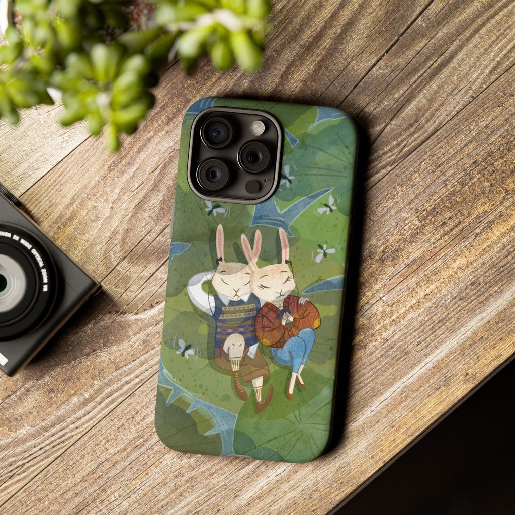 Cute Bunny Phone Case, Rabbit iPhone Cover, Nature Lovers Gift, Animal Lover Accessory, Eco-Friendly Case for Moms